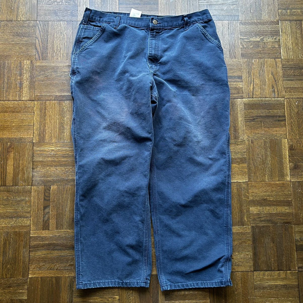Carhartt Vintage faded blue carhartt wideleg pants Size US 40 / EU 56 - 1 Thumbnail