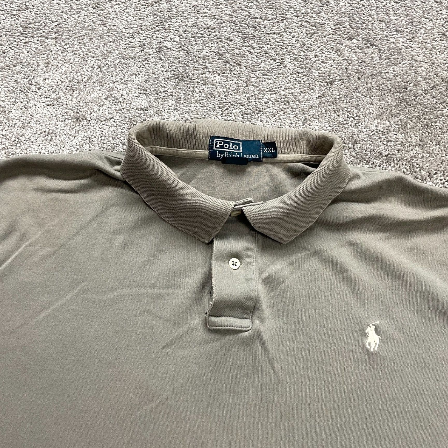 Ralph Lauren Polo Ralph Lauren Polo Shirt Gray 2XL Mens Short Sleeve Cotton Golf Activewear Size US XXL / EU 58 / 5 - 3 Thumbnail