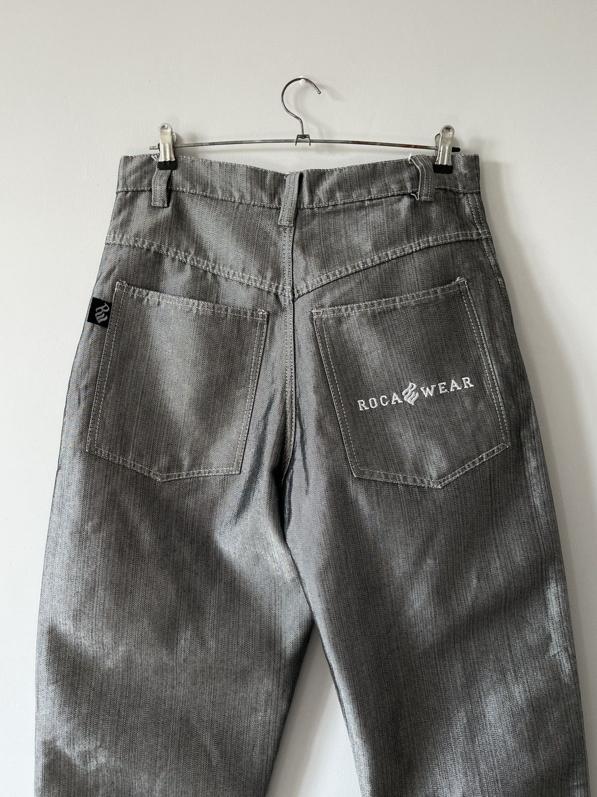Rocawear Crazy Vintage Y2k ROCAWEAR Metalic Hip Hop 90's Pants Jeans Size US 30 / EU 46 - 6 Thumbnail