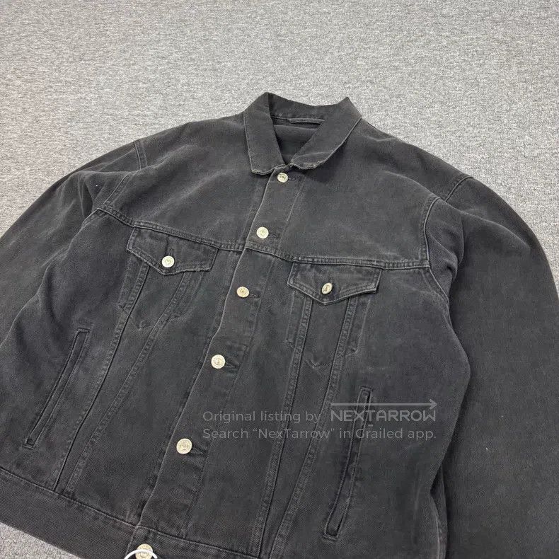 Balenciaga Balenciaga Double B Graffiti Logo Single Breasted Denim Ja Size US L / EU 52-54 / 3 - 4 Thumbnail