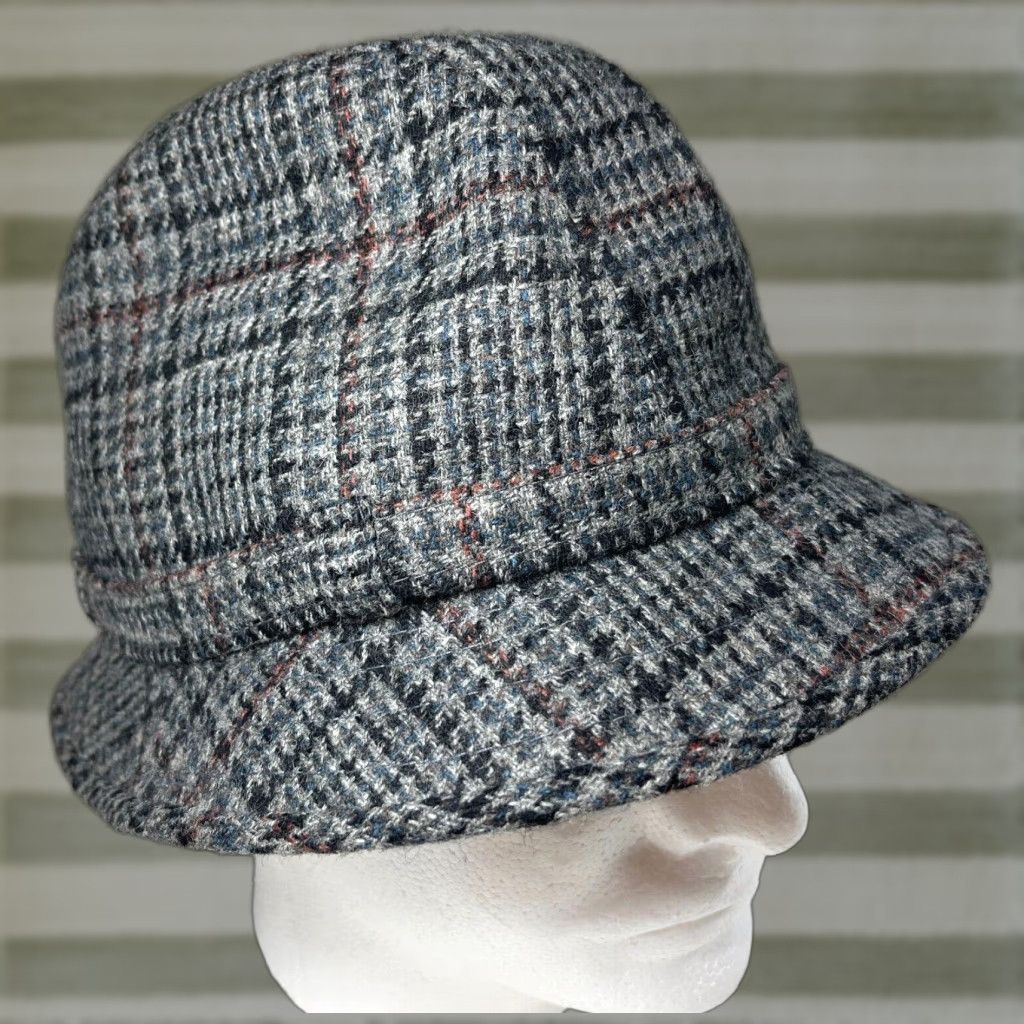 Vintage VINTAGE The Edinburgh Woollen Mill Men'S Wool Fedora Hat Plaid Made in UK Sz Medium Size ONE SIZE - 1 Thumbnail