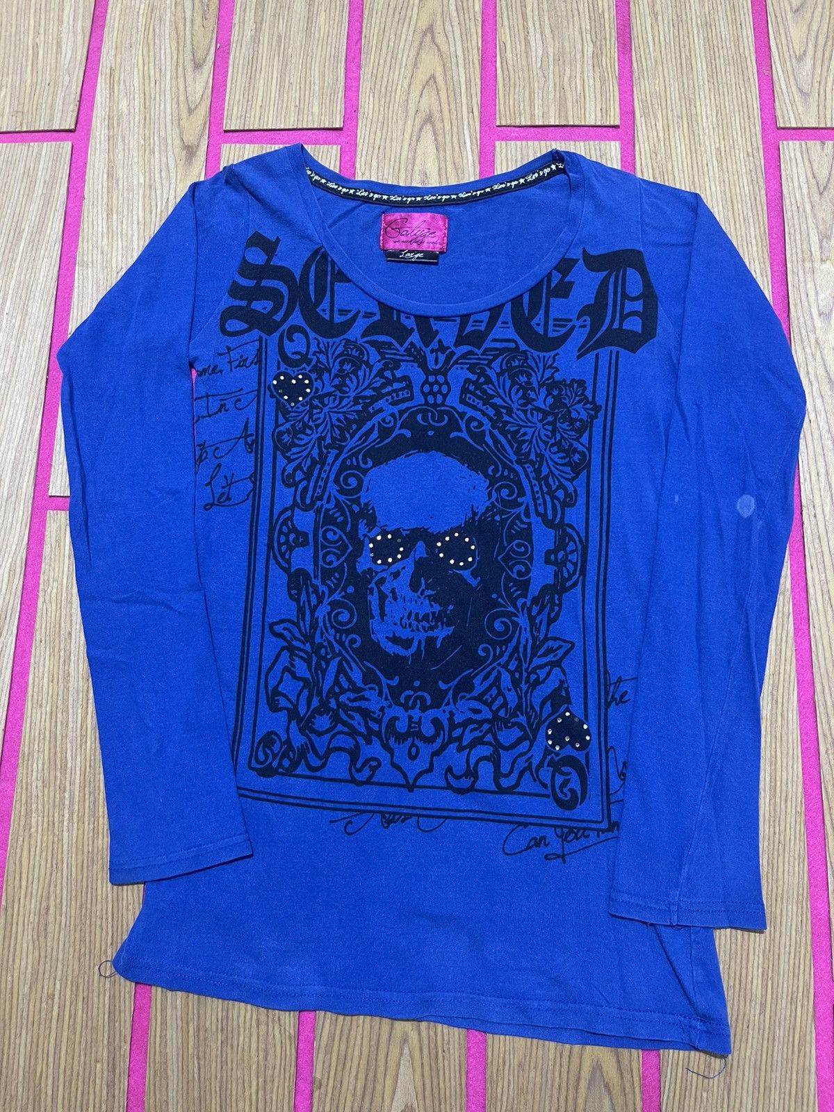 If Six Was Nine Y2K GOLIFAE long sleeve t-shirt with full skull print Size US M / EU 48-50 / 2 - 1 Thumbnail