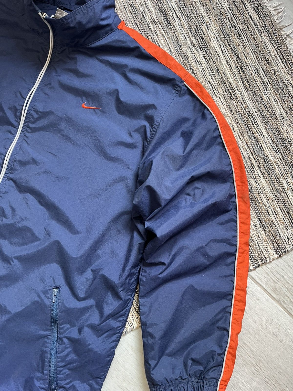 Nike × Vintage Vintage Nike jacket navy nylon windbreaker raincoat Size US L / EU 52-54 / 3 - 7 Thumbnail