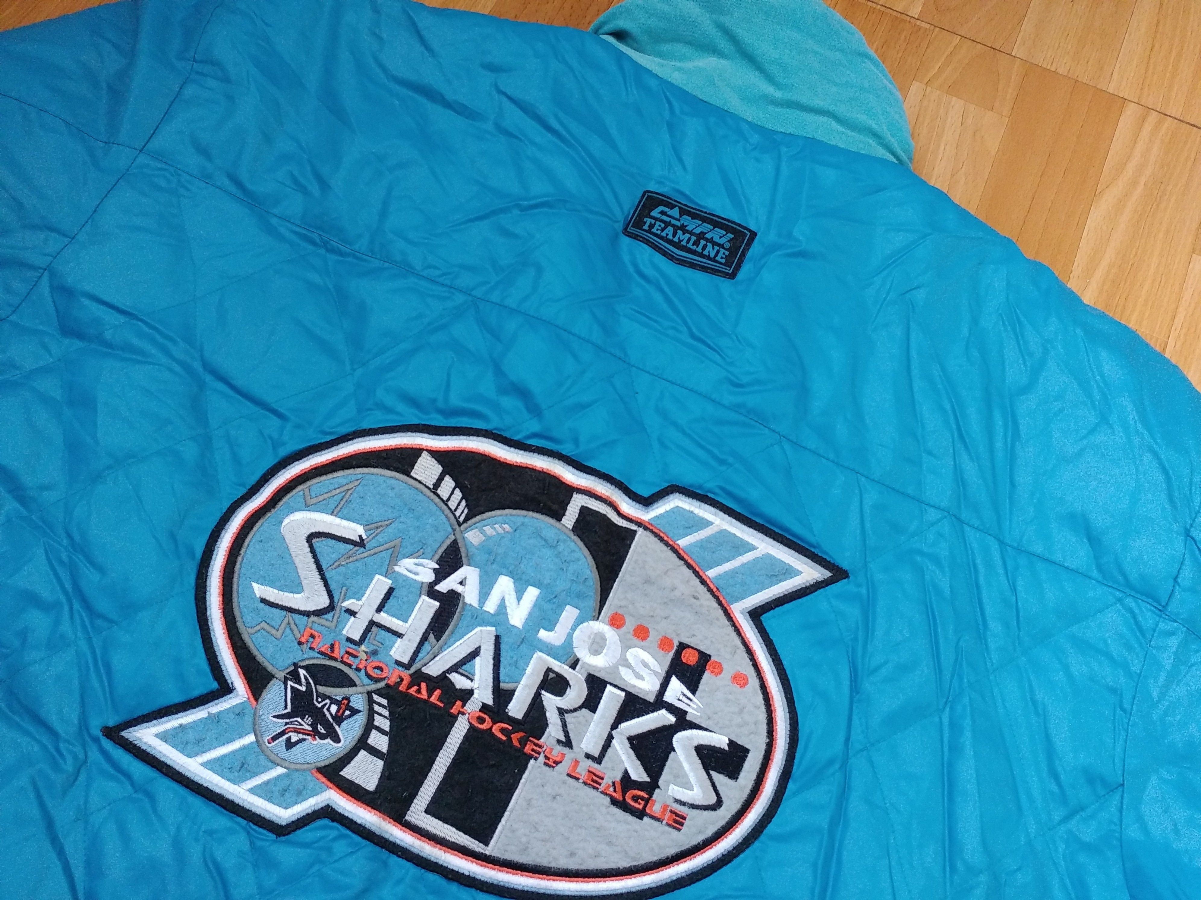 NHL × Vintage NHL San Jose Sharks jacket, vintage Campri Teamline, 90s L Size US L / EU 52-54 / 3 - 8 Thumbnail
