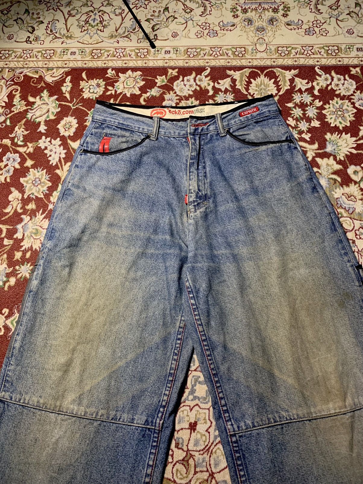 Ecko Unltd. 🔥BAGGY🔥ECKO CARPENTER BAGGY DENIM PANT VERY WORN Size US 30 / EU 46 - 5 Thumbnail