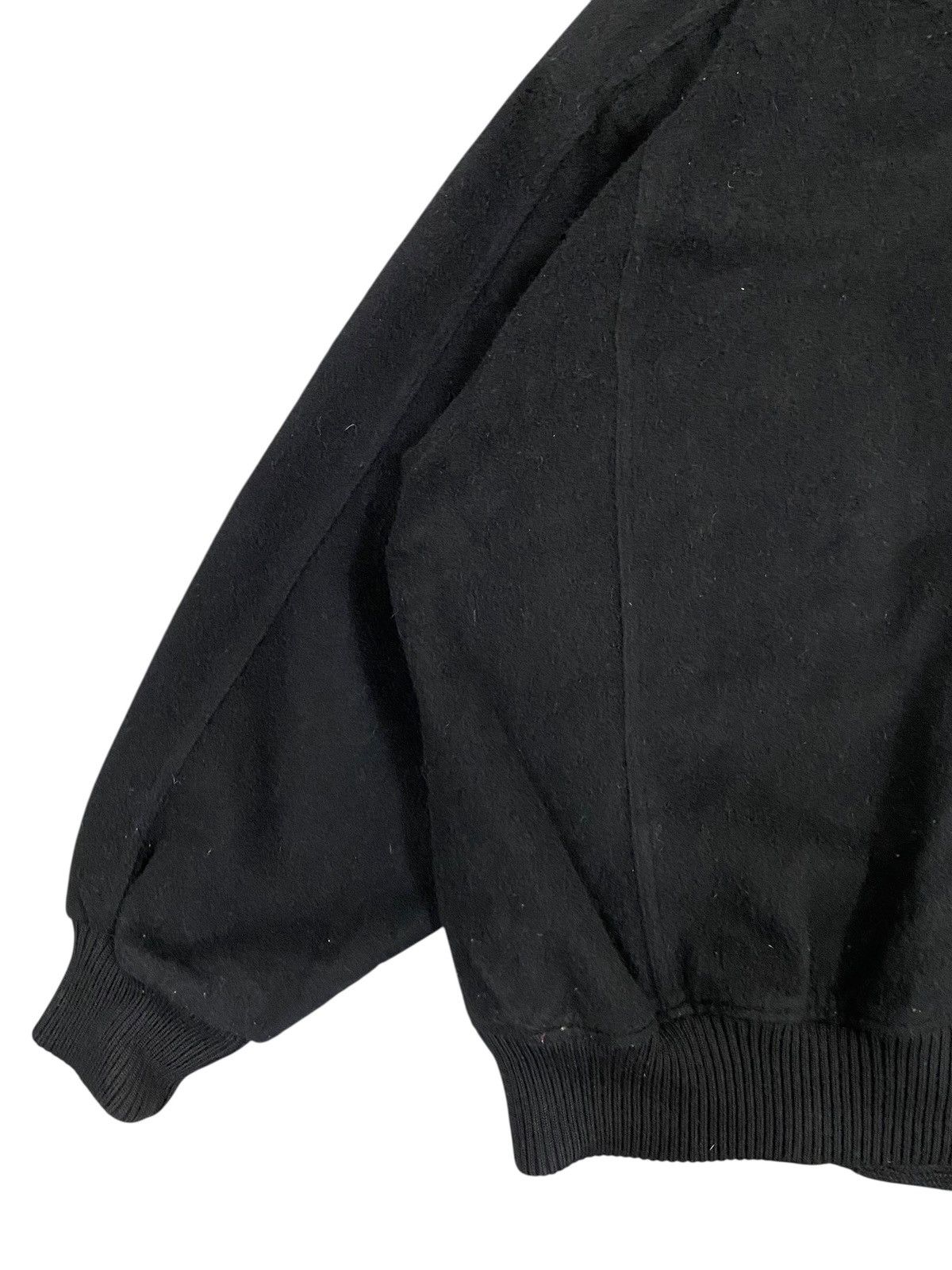 Other Vtg Angelo Cashmere Wool Bomber Jacket Black Size US L / EU 52-54 / 3 - 9 Thumbnail