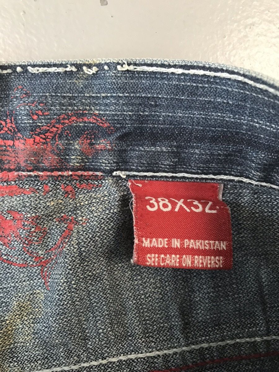 JNCO × Southpole × Vintage Vintage Y2K blue puzzle embroidered baggy fit denim Size US 40 / EU 56 - 9 Thumbnail