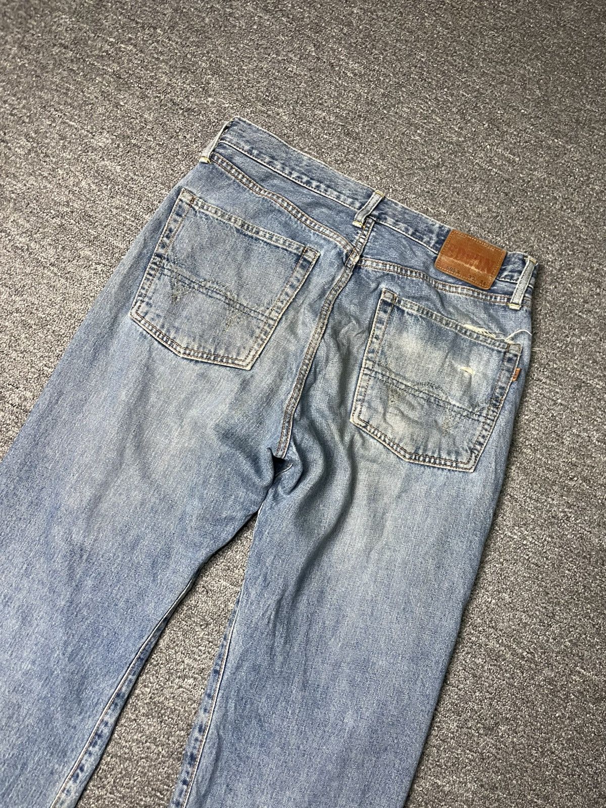 Edwin Vintage EDWIN Selvedge Distressed Jeans (83) Size US 32 / EU 48 - 12 Thumbnail