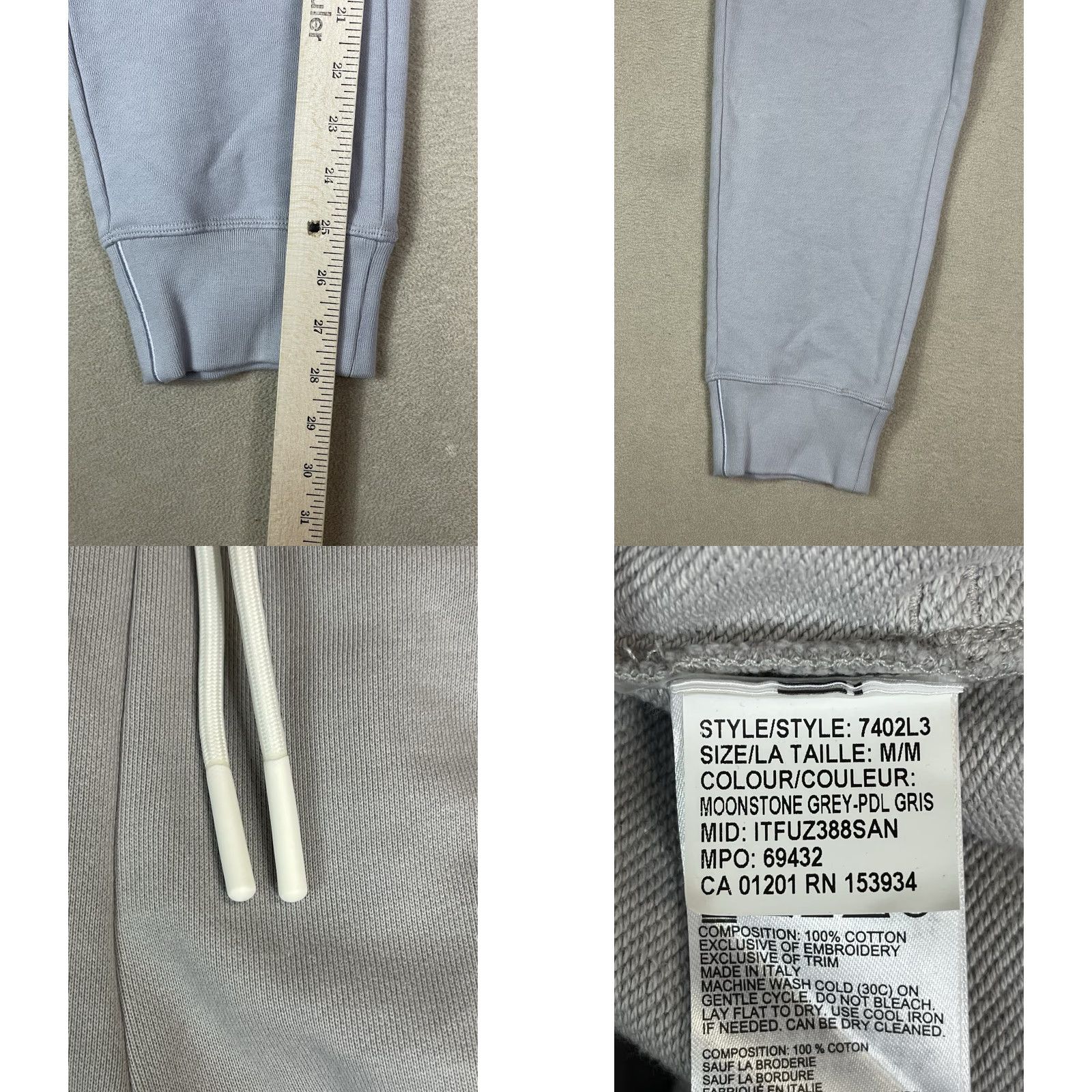 Canada Goose Canada Goose Sweat Pants Womens M Gray Classic Fit Embroidered Tapered Stretch Size 32" / US 10 / IT 46 - 8 Thumbnail