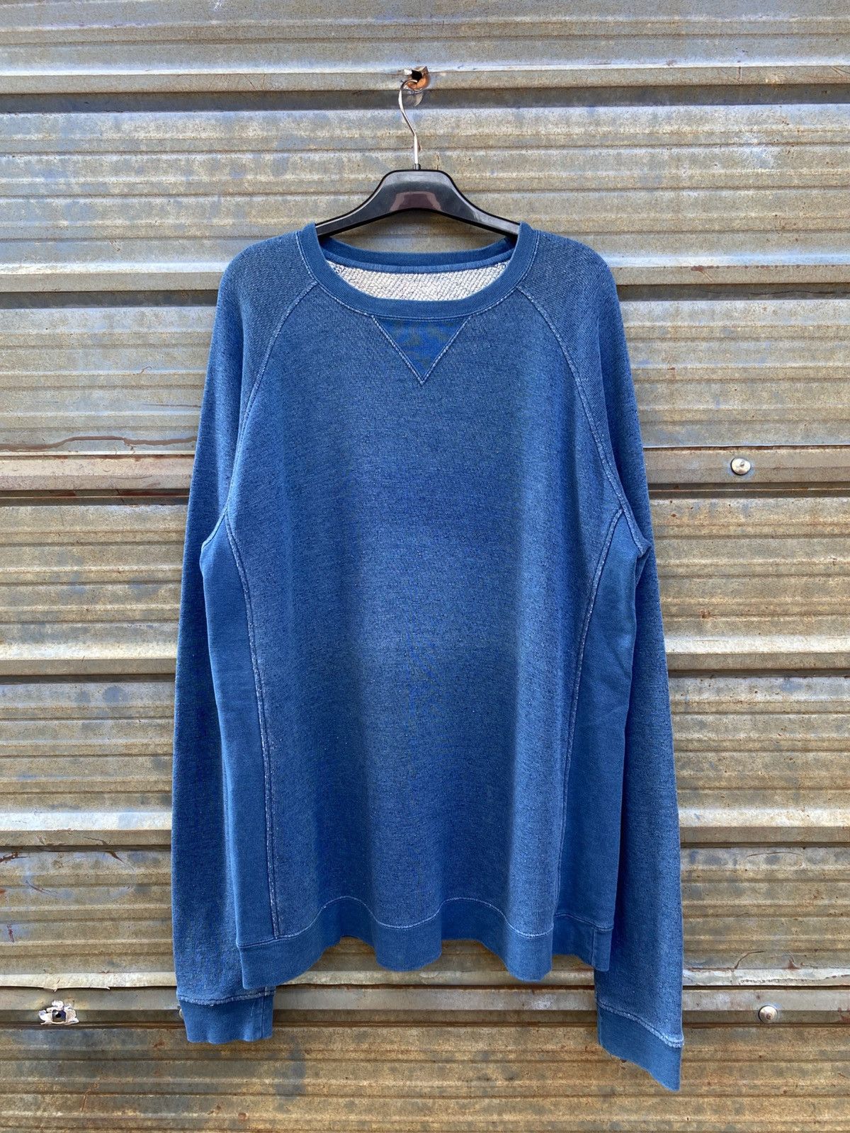 Visvim Visvim Artisan Pollock Crewneck Longsleeve Indigo Size US XL / EU 56 / 4 - 1 Thumbnail