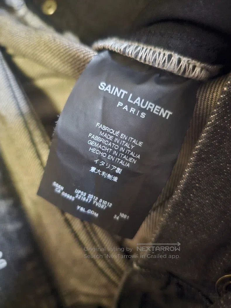 Saint Laurent Paris Saint Laurent D03 Denim Jeans. Size US 34 / EU 50 - 7 Thumbnail
