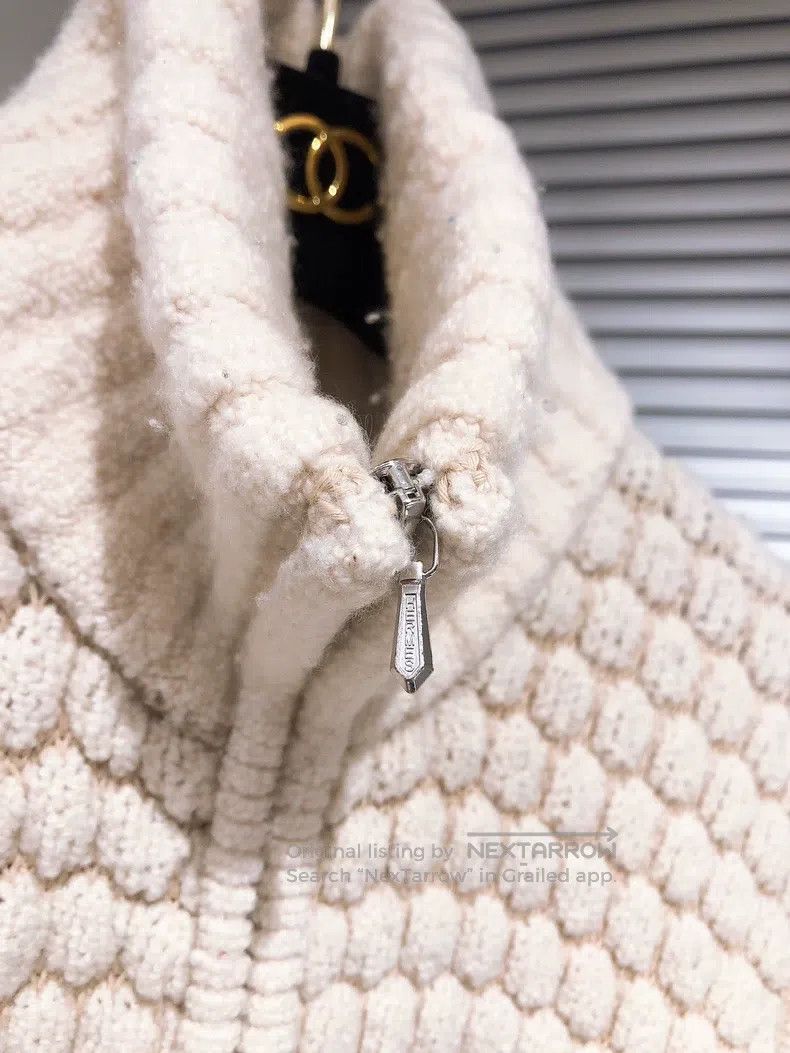 Hermes Hermes Light beige pineapple zipper jacket top Size XS / US 0-2 / IT 36-38 - 3 Thumbnail