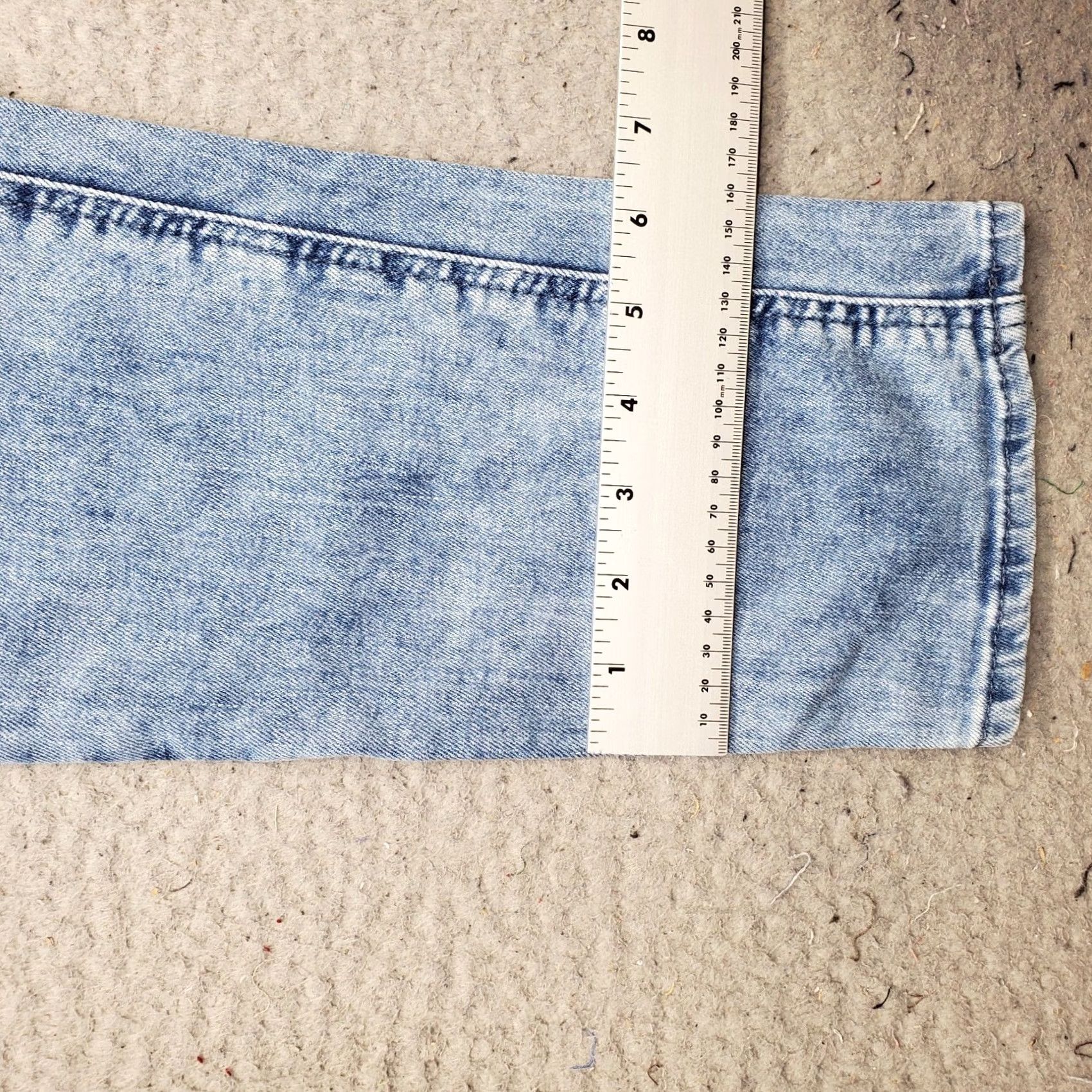 Denime Divided Womens Jeans 34 Blue Denim Stretch Pintuck Skinny Streetwear Comfort Regular 5-Pocket Denim Jeans Size 24" / US 00 / IT 34 - 5 Thumbnail