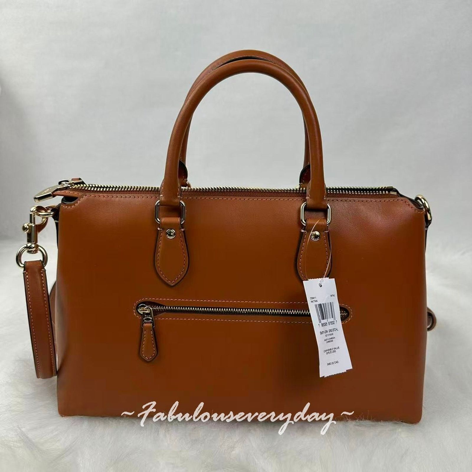 Coach Coach Georgia Satchel xbody Smooth grain Leather Gold/Tan Size ONE SIZE - 3 Thumbnail