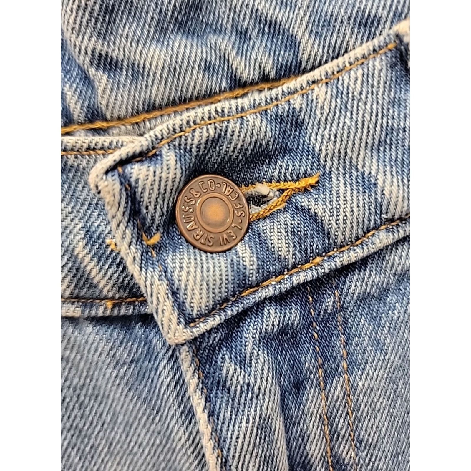 Levi's VINTAGE Levi's Orange Tab Tapered Jeans Men 30x29 Blue Denim 5-Pocket Levi's 500 Series Size US 30 / EU 46 - 2 Thumbnail