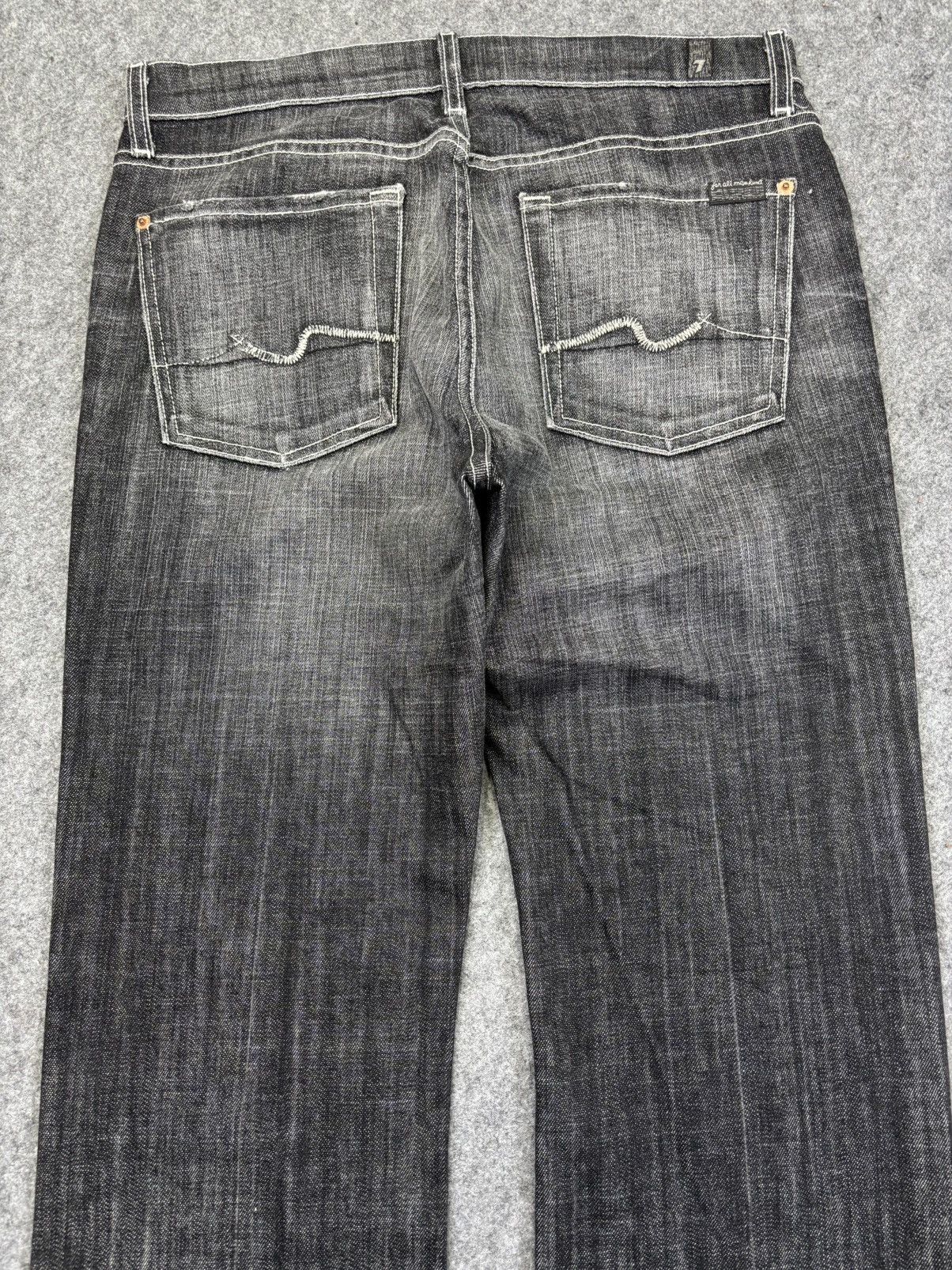 7 For All Mankind 💥90s Style Bootcut💥7 For All Mankind Black Wash Denim F906 Size US 32 / EU 48 - 6 Thumbnail