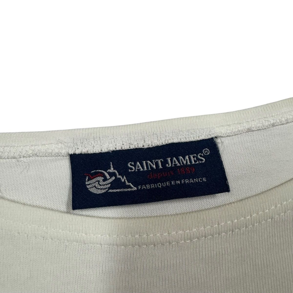 Saint James Vtg Saint James Heavt Cotton Naval Sailor Boatneck Shirt Size US M / EU 48-50 / 2 - 7 Thumbnail