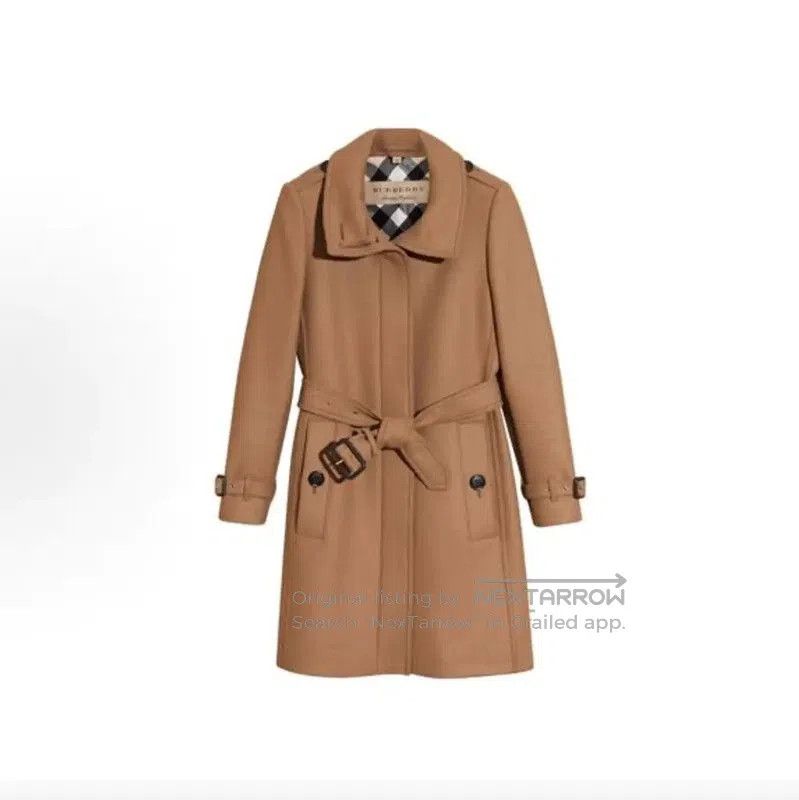 Burberry Burberry Khaki Wool Women's Coat. Size XXS / US 00 / IT 34 - 7 Thumbnail