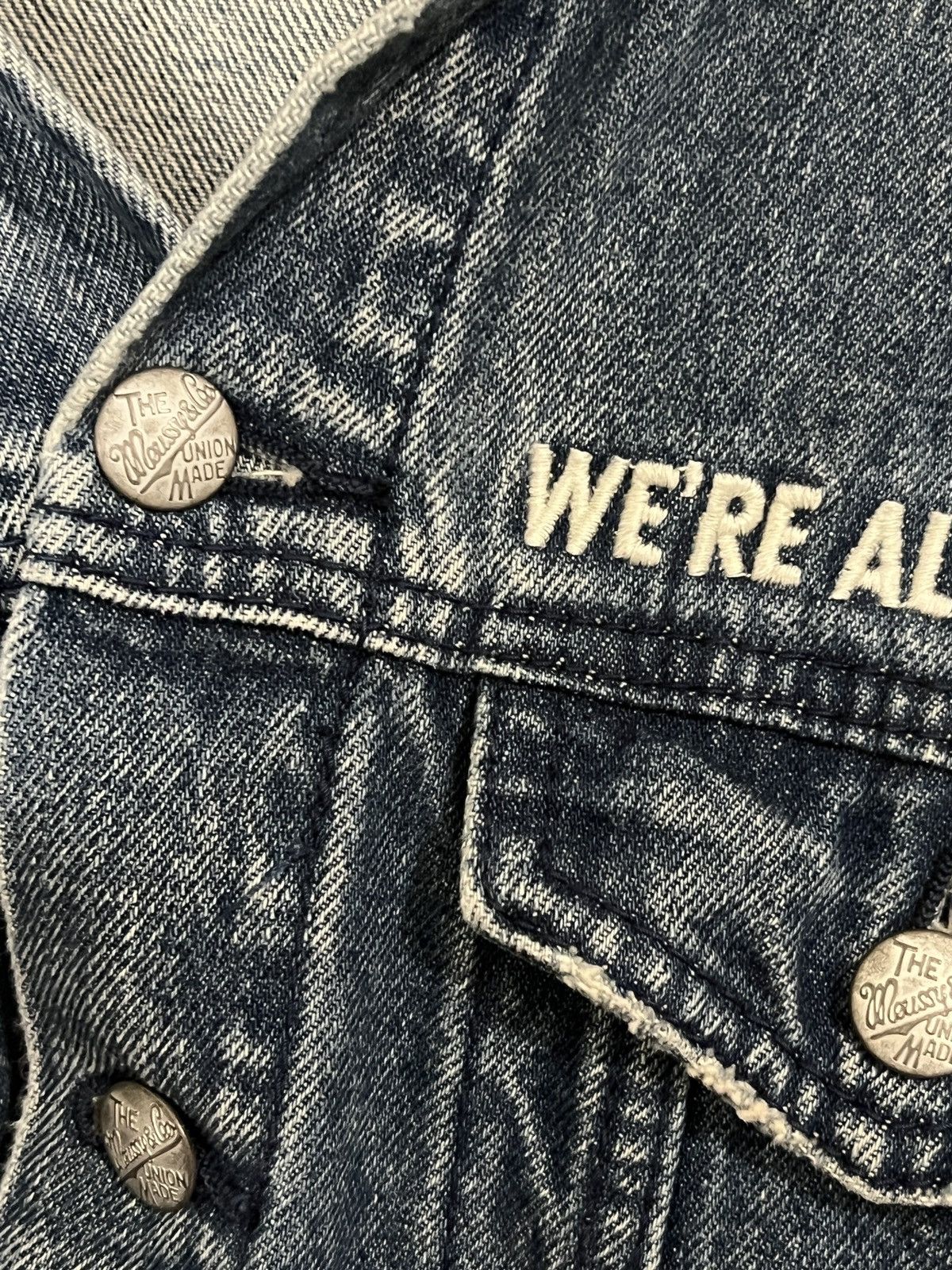 MOUSSY Moussy Your Planet Patched Denim Jacket - M Size M / US 6-8 / IT 42-44 - 6 Thumbnail