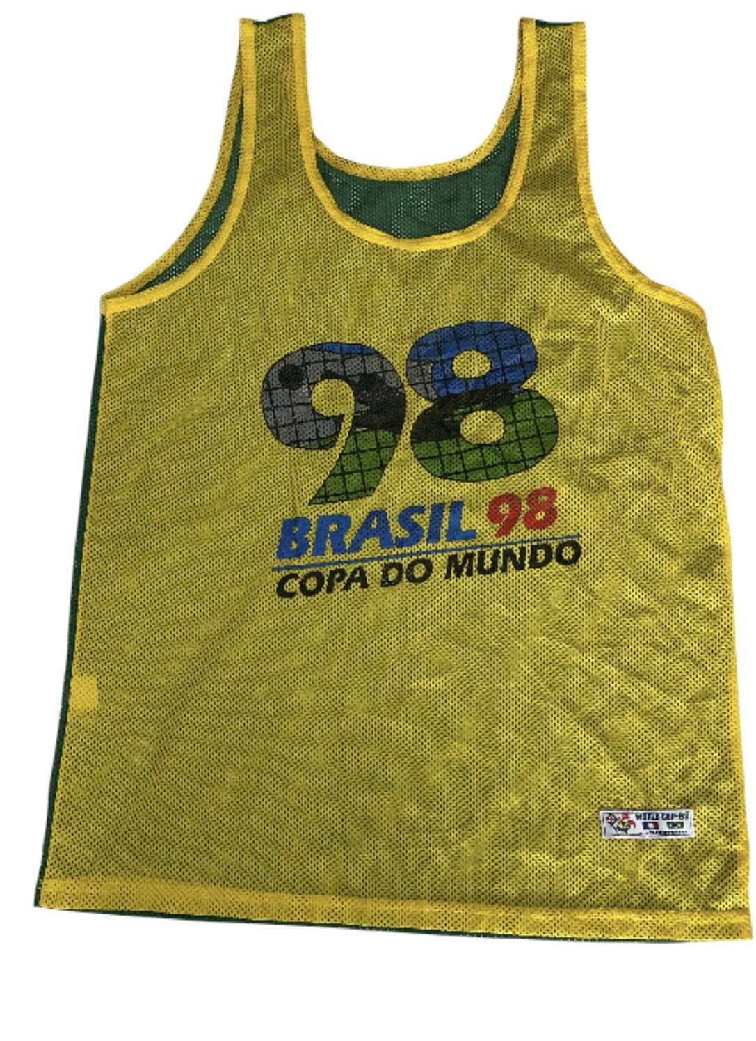 Vintage vintage Brazil beep training mesh tank top Size US L / EU 52-54 / 3 - 1 Thumbnail