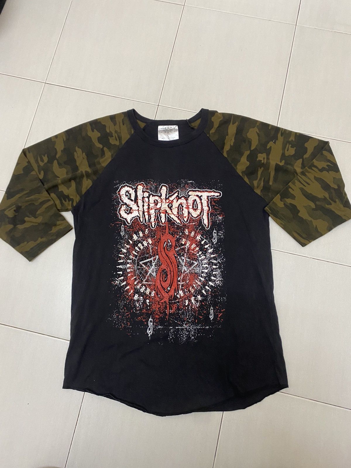 Slipknot camo 3Quartes Tee Raglan