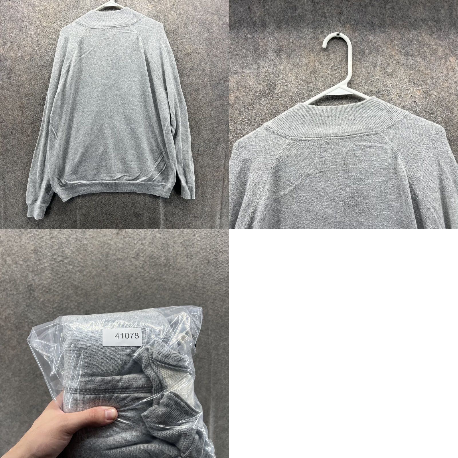 Polo Ralph Lauren Polo Ralph Lauren Sweater Mens L Gray Full Zip Mock Neck Knit Pony Logo Bomber Size US L / EU 52-54 / 3 - 8 Thumbnail