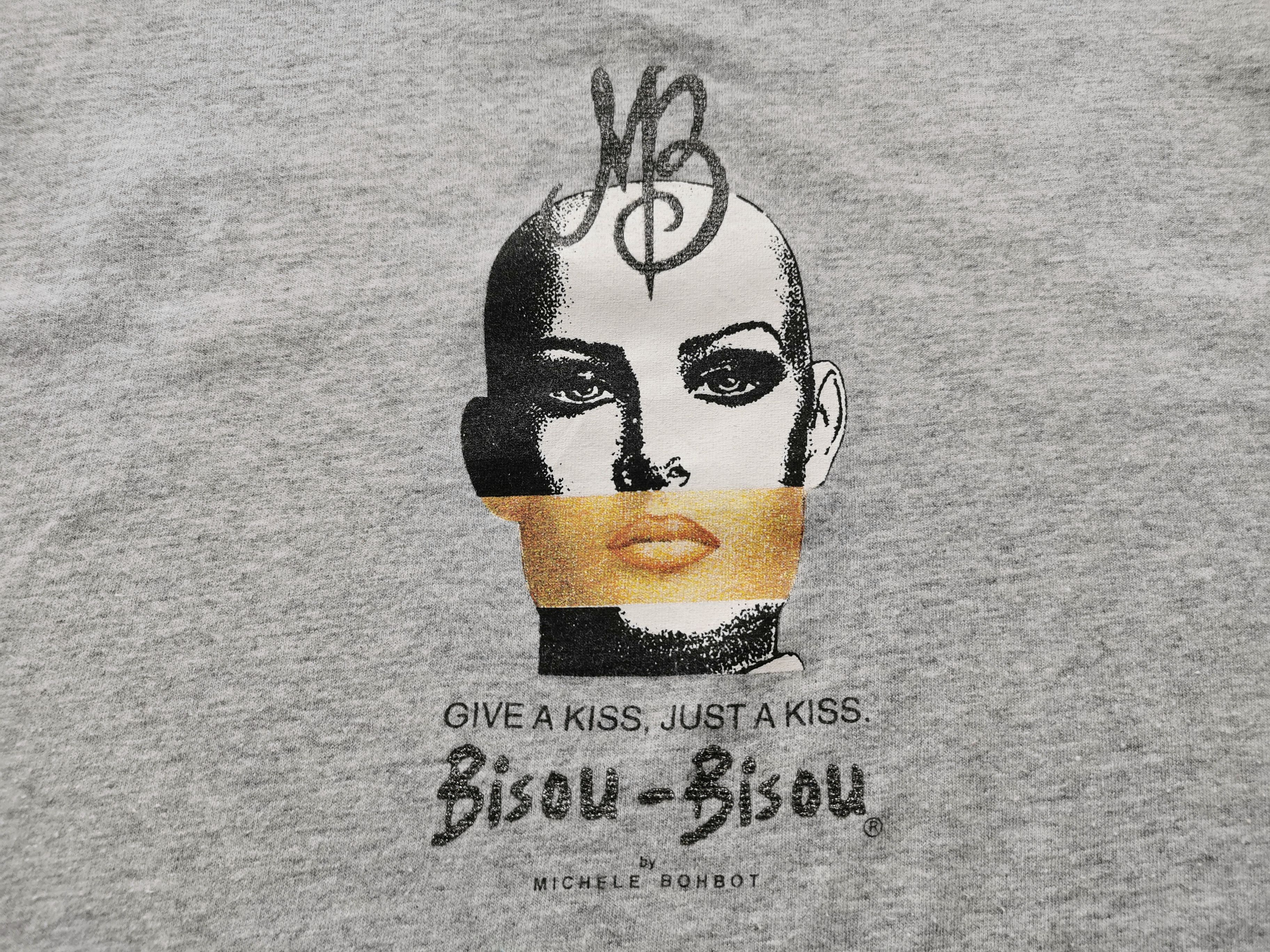Designer Vintage 90s Bisou-Bisou by Michelle Bohbot Designer T Shirt Size US M / EU 48-50 / 2 - 4 Thumbnail