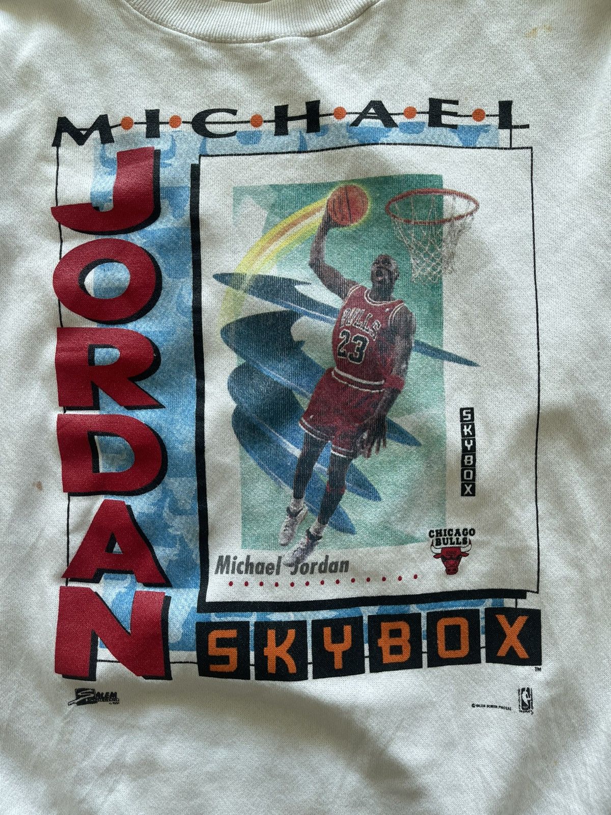 NBA Vintage 90s Salem Michael Jordan Sweatshirt Size US L / EU 52-54 / 3 - 7 Thumbnail