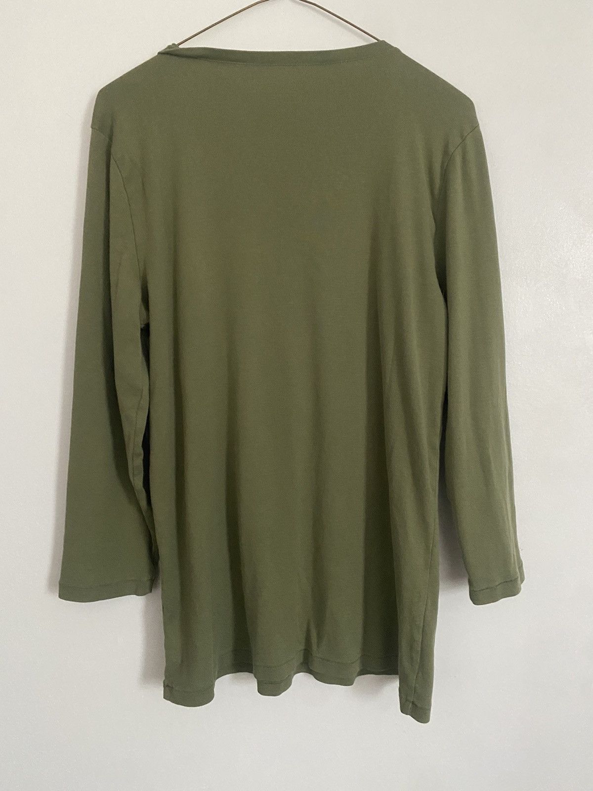 J.Crew Jcrew 100% cotton green ribbon detailed top X-Large Size XL / US 12-14 / IT 48-50 - 2 Thumbnail