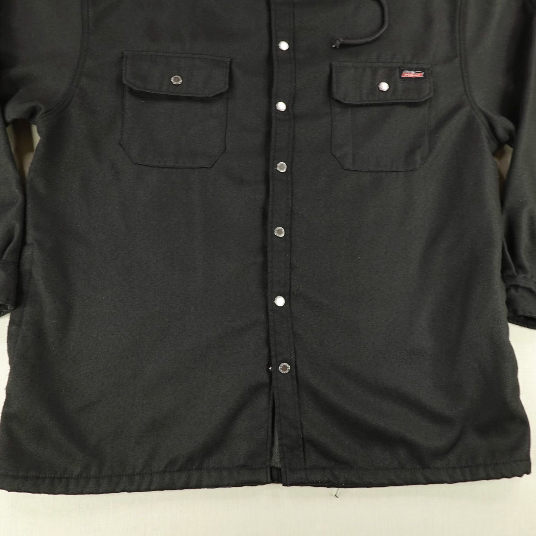 Dickies Dickies Jacket Men 2XL Black Fleece Chore Work Coat Snap Up Hooded Lined Pockets Soft Shell Outdoor Winter Mens Size US XXL / EU 58 / 5 - 4 Thumbnail