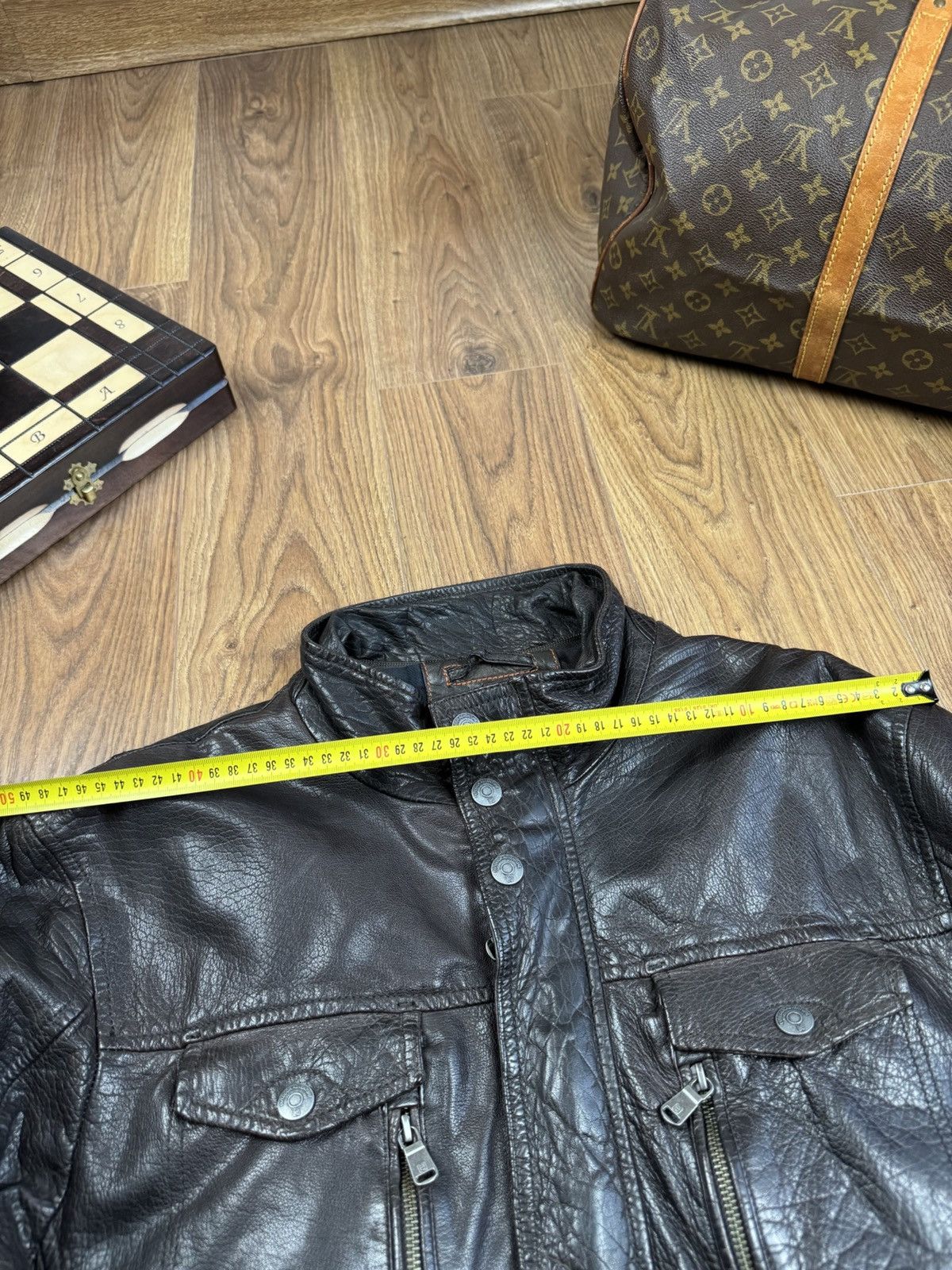 Vintage Vintage leather jacket Engbers original retro casual item Size US XL / EU 56 / 4 - 7 Thumbnail