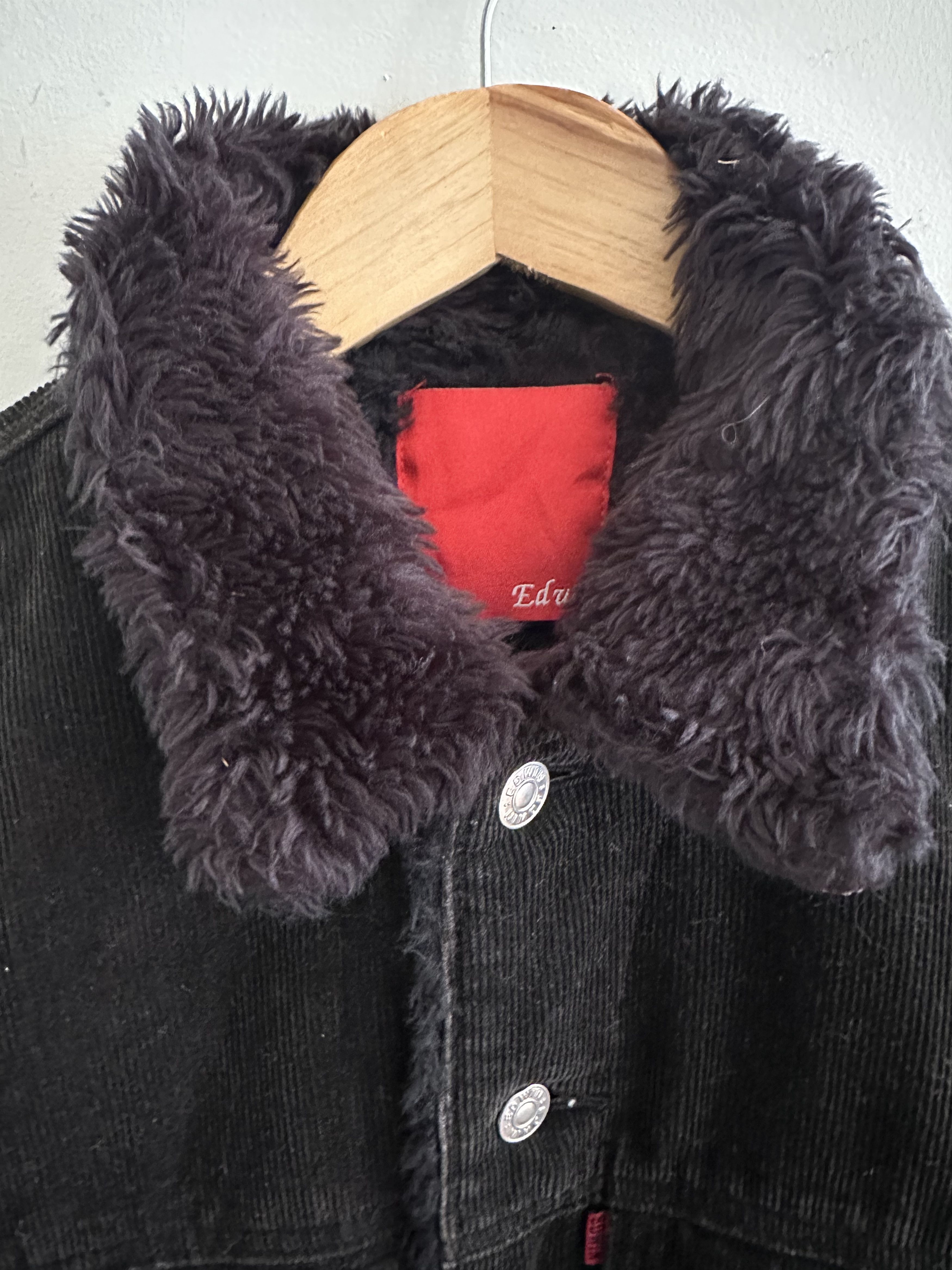 Edwin Edwin SHEARLING DENIM JACKET - Size XL*. Size US XL / EU 56 / 4 - 10 Thumbnail
