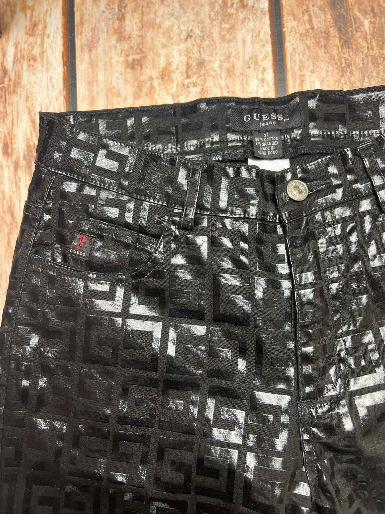 Guess Guess Jeans Glamour monogram vintage pants rare Size 27" / US 4 / IT 40 - 7 Thumbnail