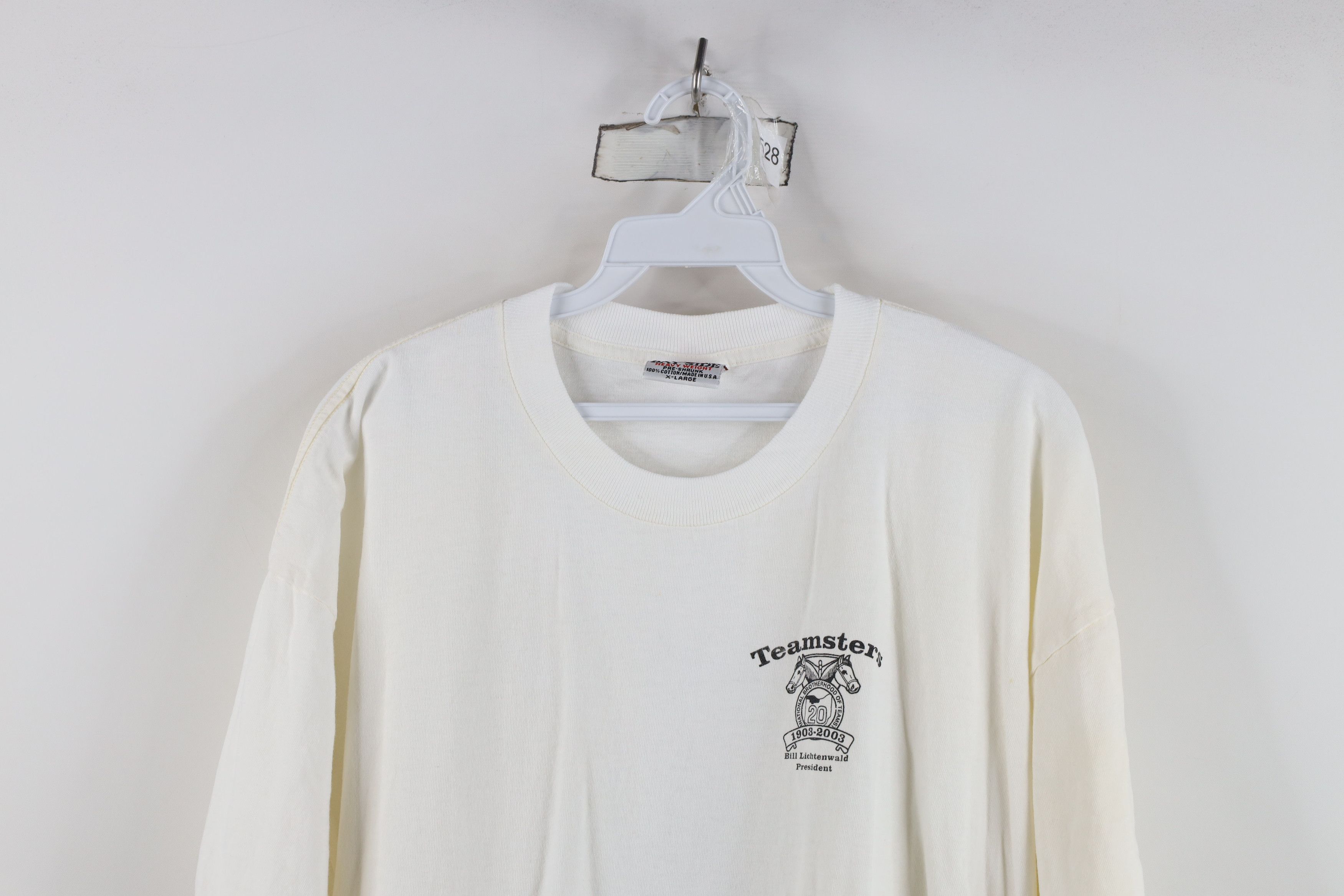 Vintage Vintage Y2K 2003 Teamsters Union 100 Year Local 20 T-Shirt Size US XL / EU 56 / 4 - 2 Thumbnail