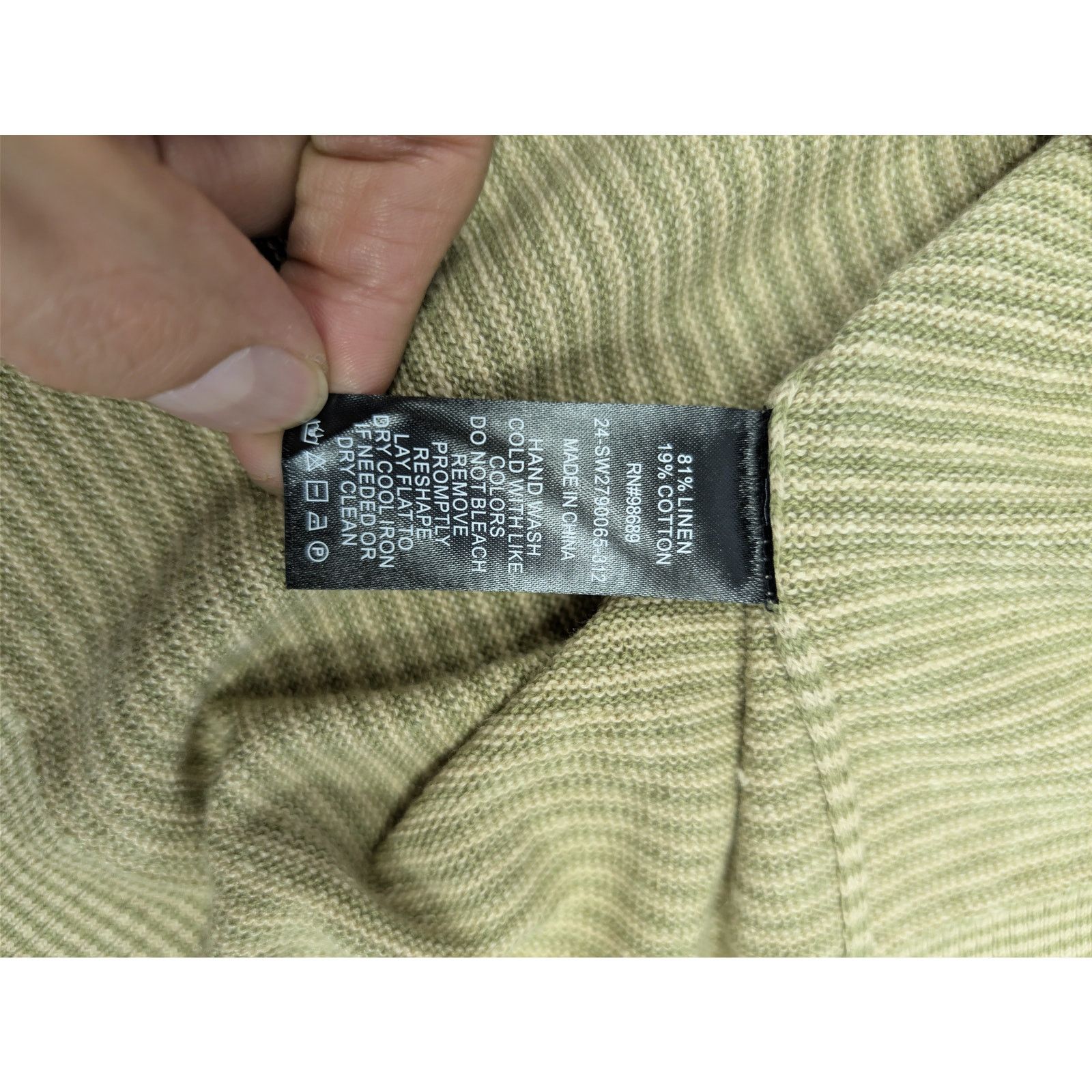 Todd Snyder o1rshd1 CC20 Relaxed Linen Stripe Montauk Polo Shirt Beige Size US S / EU 44-46 / 1 - 16 Thumbnail