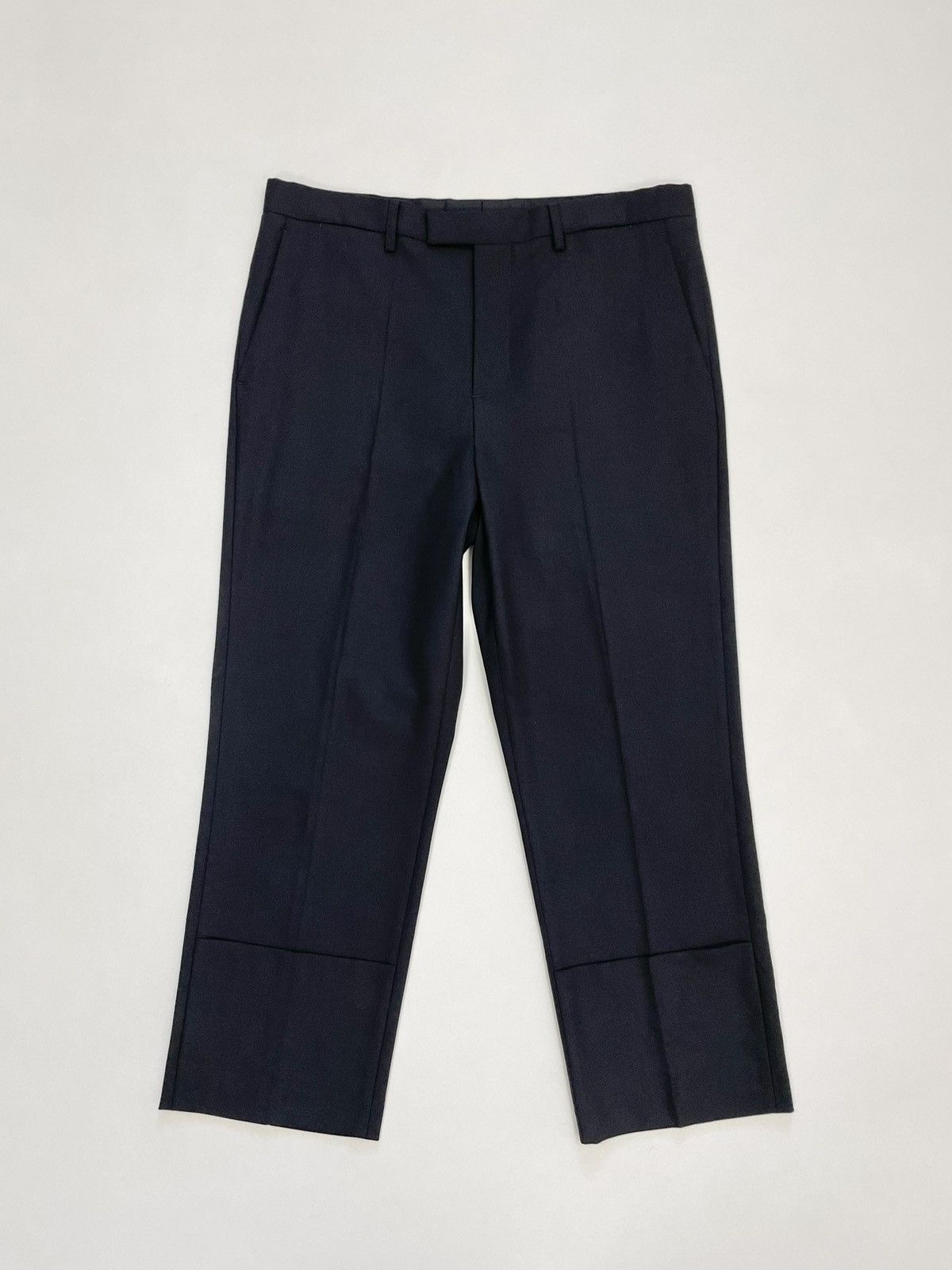Raf Simons S/S 19 Black Wool Pants With ‘Double Hem’ Size US 36 / EU 52 - 13 Thumbnail