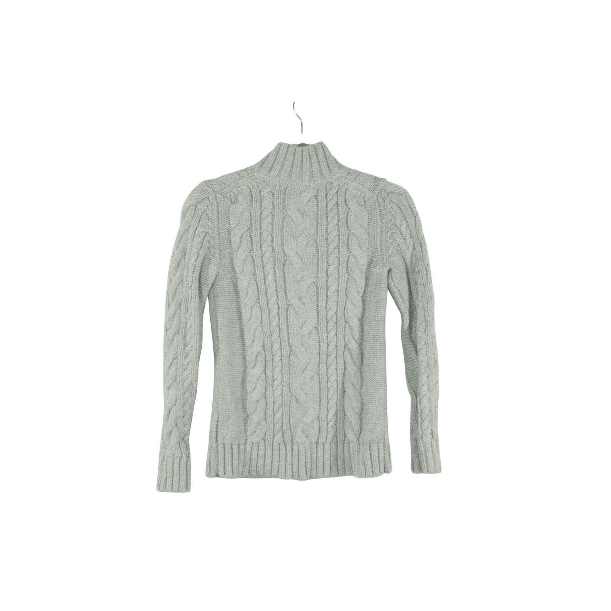 L.L. Bean LL Bean Womens Double L Cable Sweater Zip Cardigan Preppy Ou Size XS / US 0-2 / IT 36-38 - 6 Thumbnail