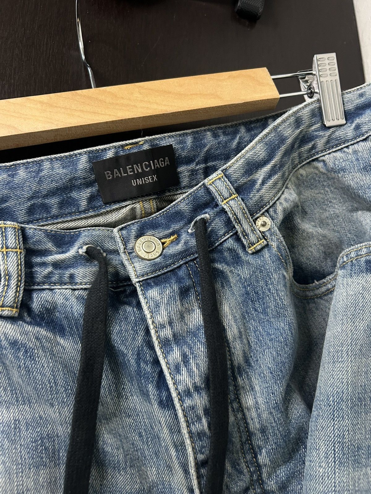 Balenciaga Balenciaga Baggy Drawstring Jeans Size US 32 / EU 48 - 6 Thumbnail