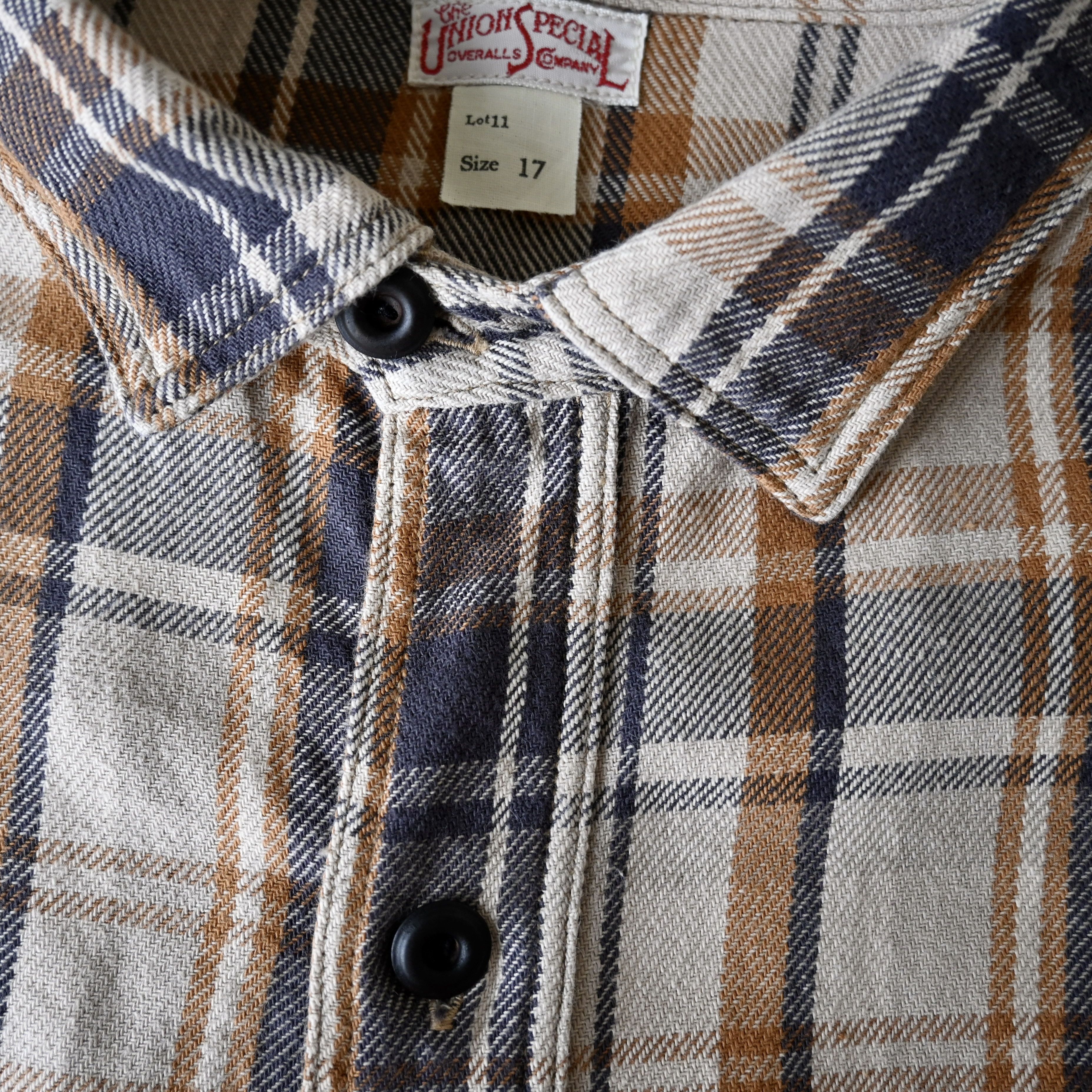 Freewheelers UNION SPECIAL OVERALLS plaid cotton work shirt made in Japan Size US XL / EU 56 / 4 - 17 Thumbnail