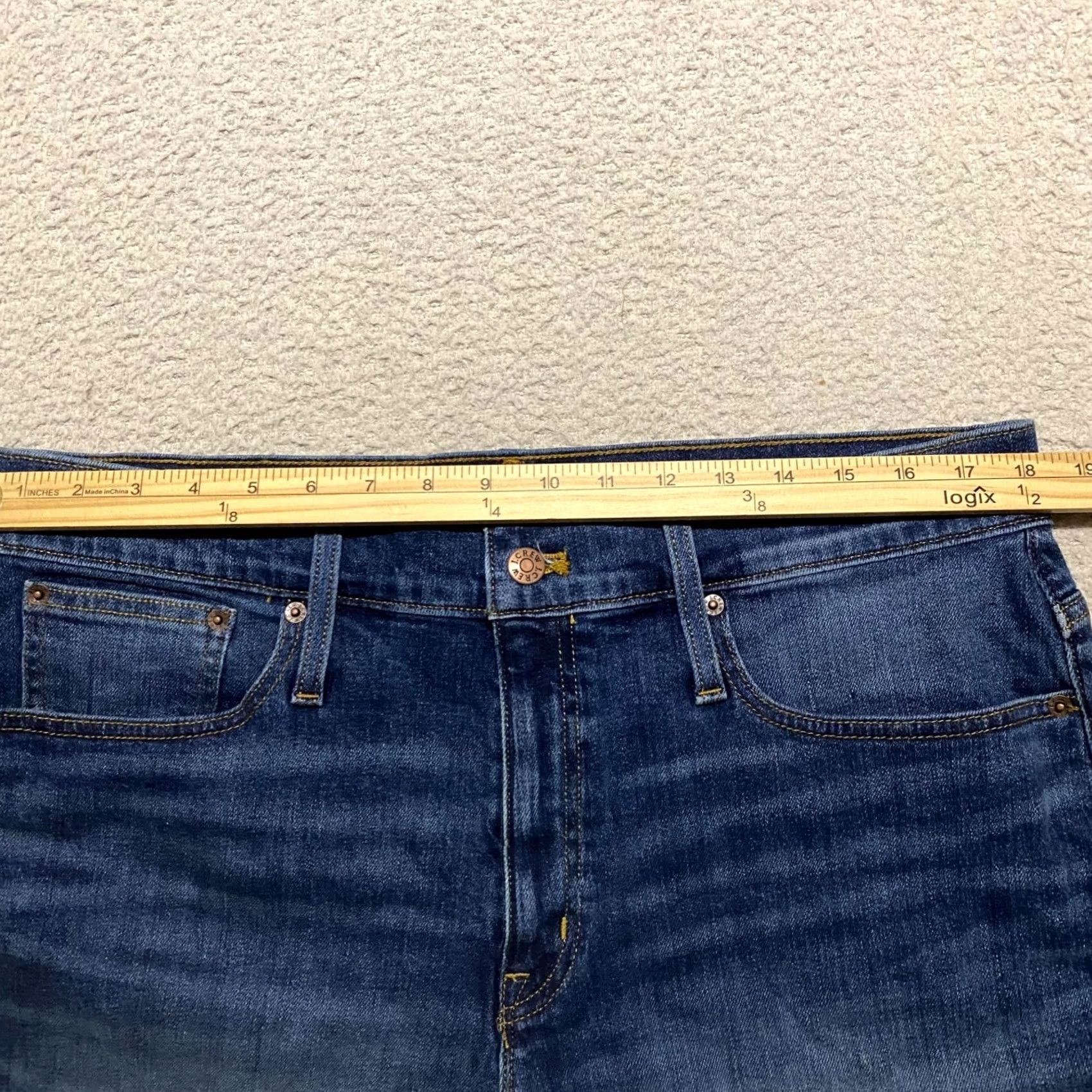 J.Crew J. Crew Jean Shorts Womens 33 Blue Denim Cut Off High Rise Inseam 4" NWT New Size 24" / US 00 / IT 34 - 7 Thumbnail