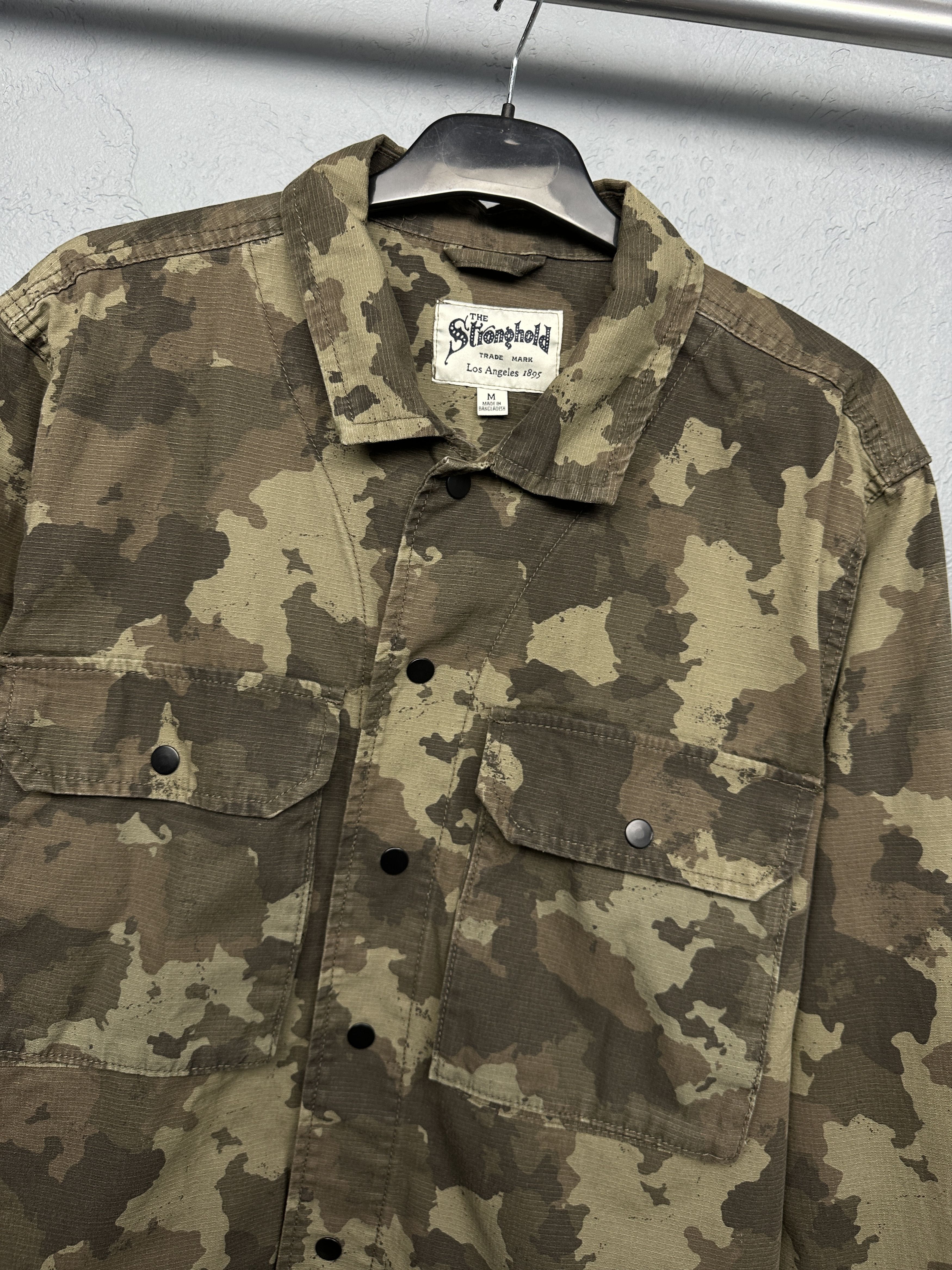 The Stronghold The Stronghold Mens Camo Overshirt Jacket Size US M / EU 48-50 / 2 - 2 Thumbnail