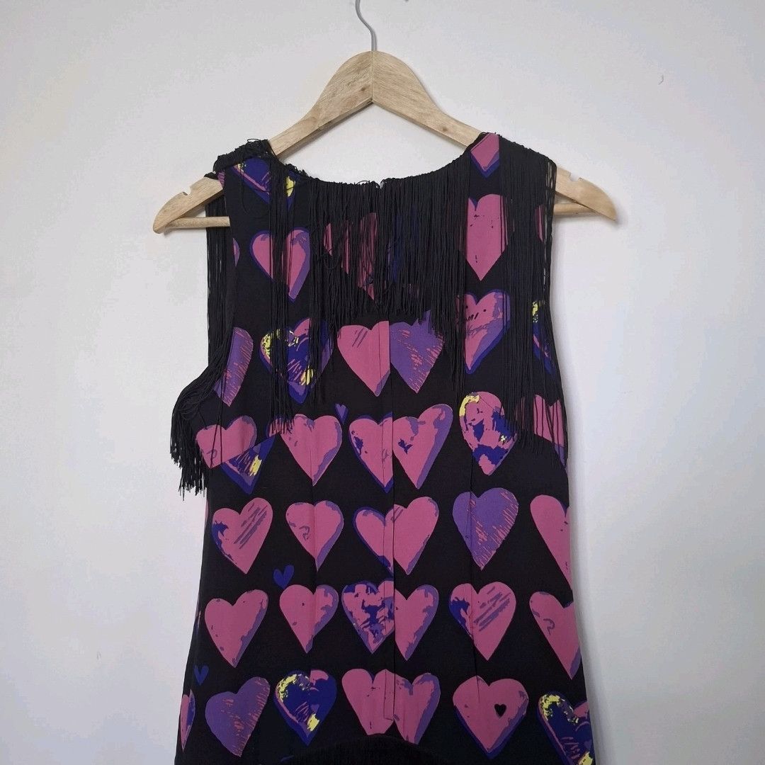 H&M × Versace VERSACE X H&M Fringe Lovehearts Flapper Dress Size 40 Size M / US 6-8 / IT 42-44 - 5 Thumbnail