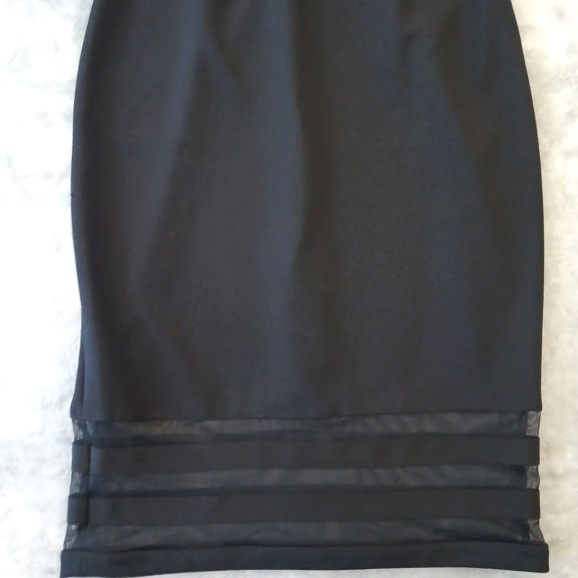 Calvin Klein Calvin Klein Sheath Dress Black 4P Petite Knee Length 3/4 Sleeve Round Neck Zip Dry Clean Only Women Size S / US 4 / IT 40 - 4 Thumbnail