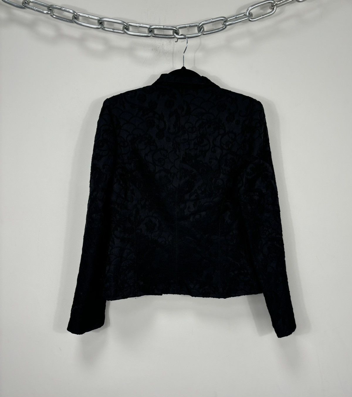 Just Cavalli Roberto Cavalli Class Floral Embroidered Wool Blazer Jacket Size M / US 6-8 / IT 42-44 - 13 Thumbnail