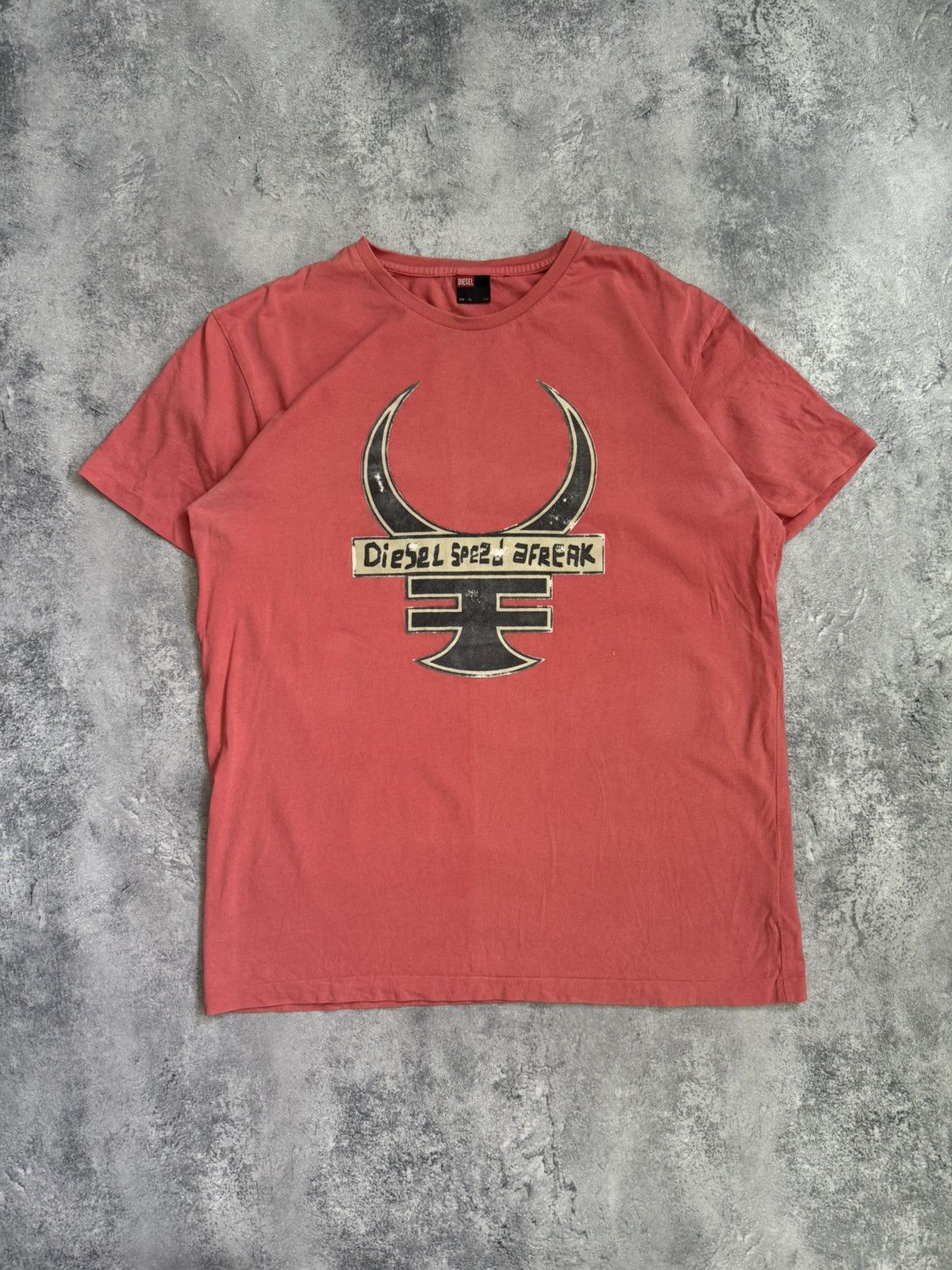 Diesel Mens Vintage Diesel T-shirt y2k distressed big logo rare 90s Size US XL / EU 56 / 4 - 1 Thumbnail
