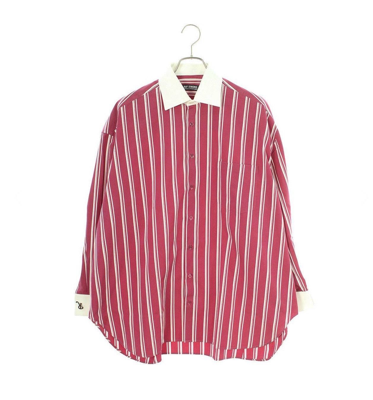 Raf Simons Red & White Striped Shirt Size US XS / EU 42 / 0 - 2 Thumbnail
