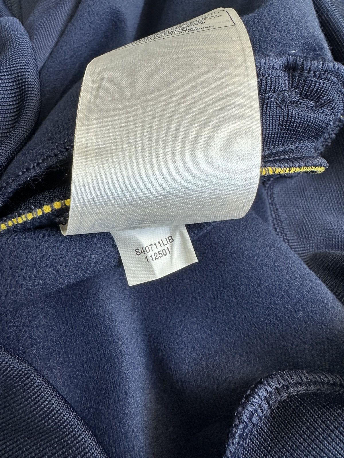 Nike 00s NIKE Track Jacket Navy Yellow Y2K Full Zip Men’s Size L Size US L / EU 52-54 / 3 - 13 Thumbnail