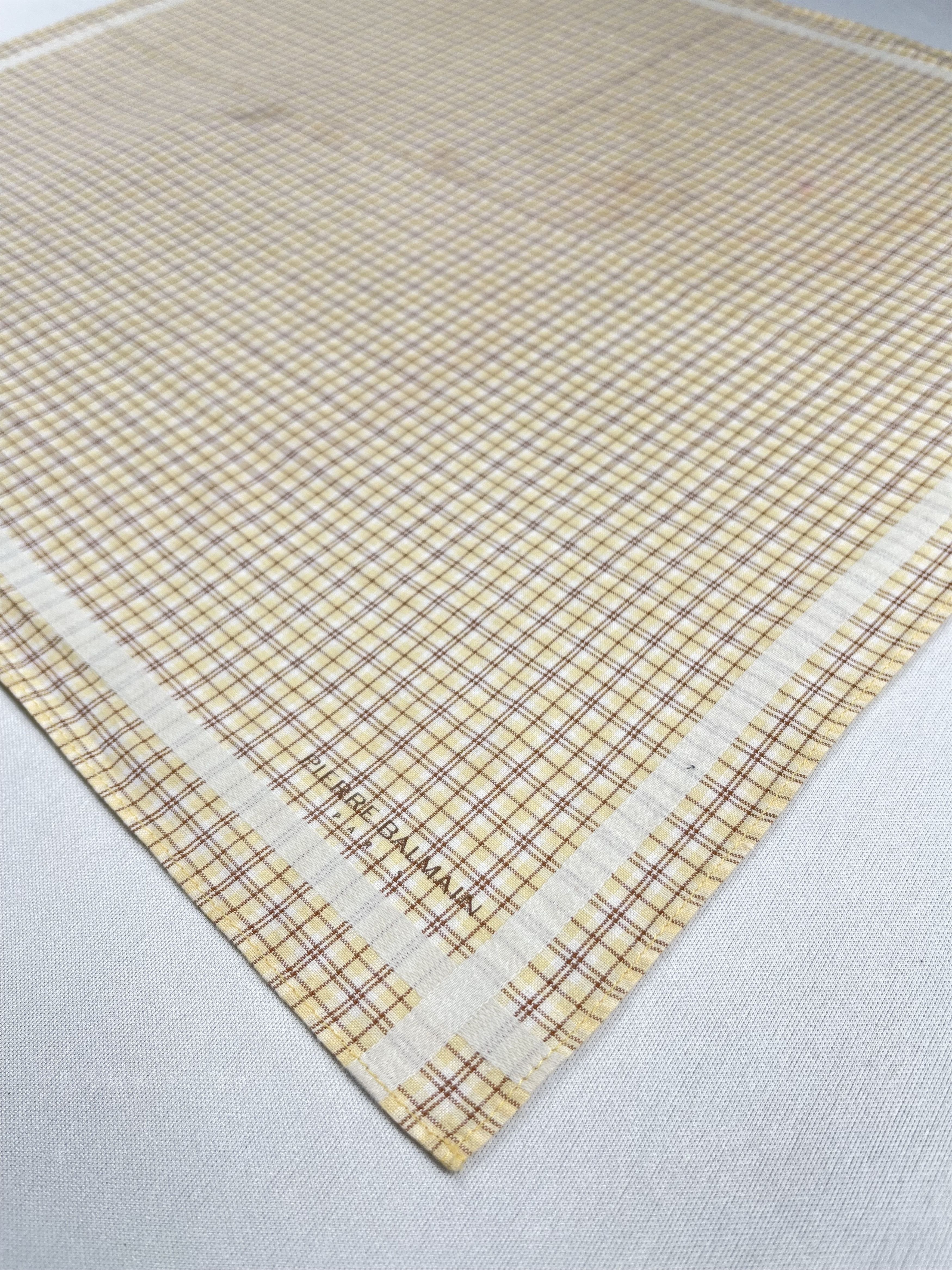 Pierre Balmain Vtg Pierre Balmain Handkerchief Pocket Square Bandana HM0043 Size ONE SIZE - 4 Thumbnail