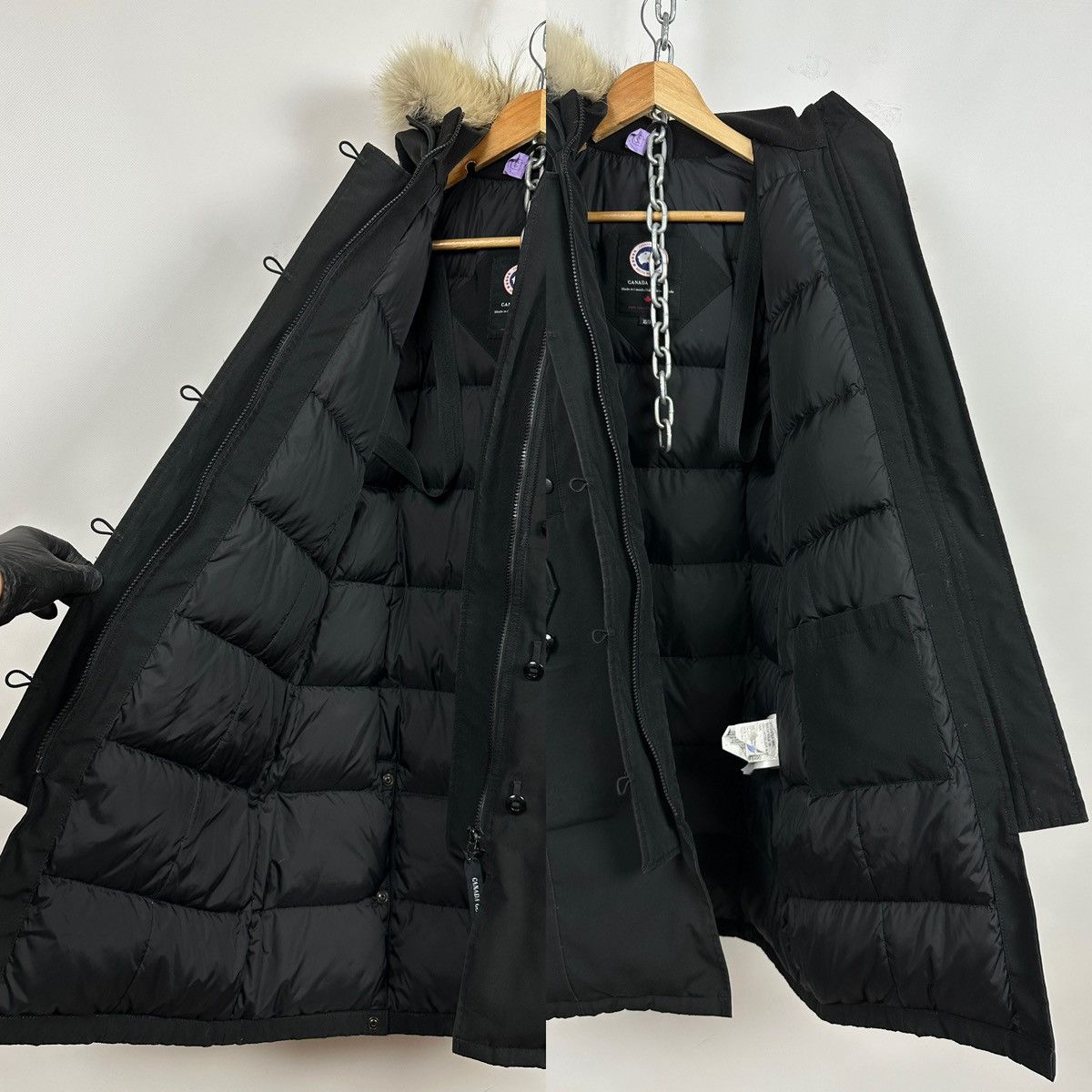 Canada Goose Canada Goose Kensington Black Down Parka Jacket Size XS / US 0-2 / IT 36-38 - 18 Thumbnail