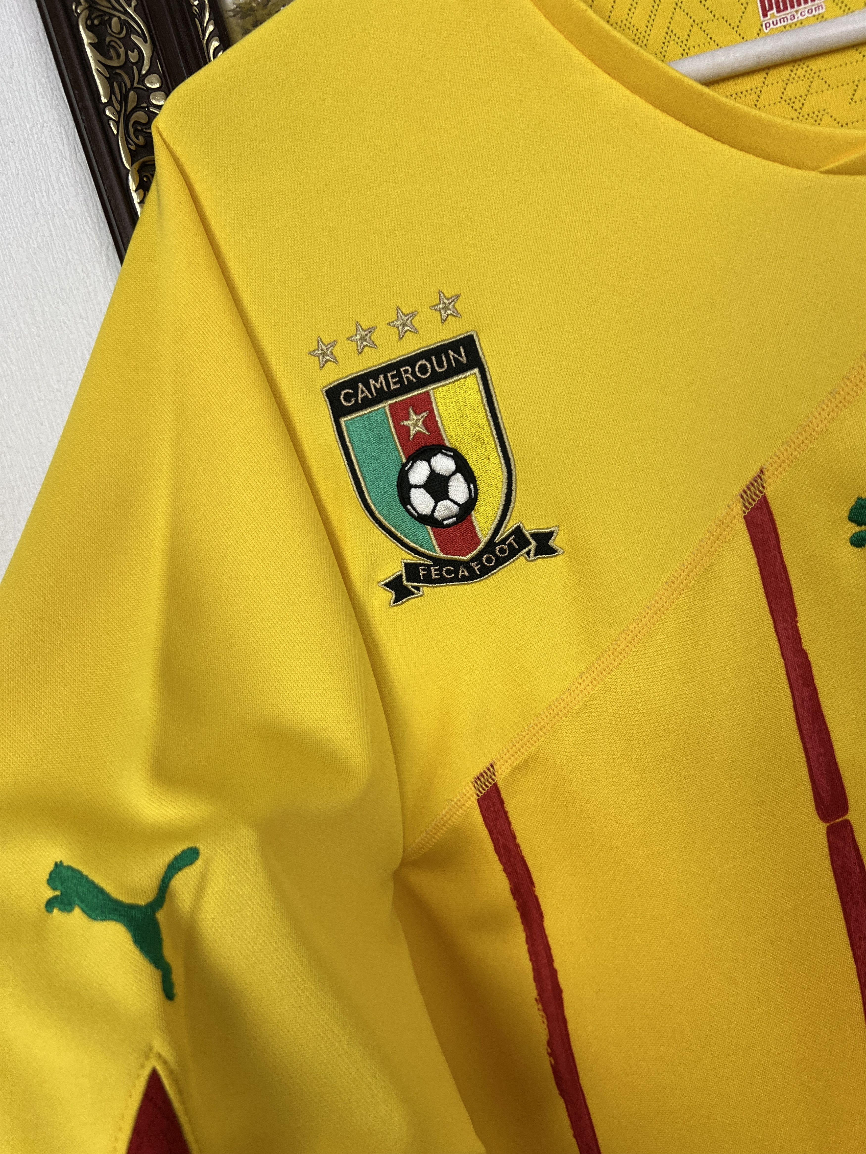 Puma Cameroon Away football shirt 2010 Soccer Puma Jersey Size US XXL / EU 58 / 5 - 3 Thumbnail